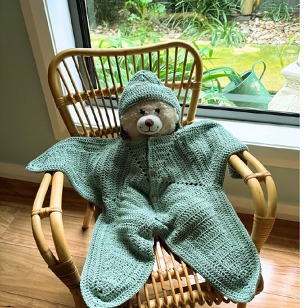 Infants Crocheted Starsuit