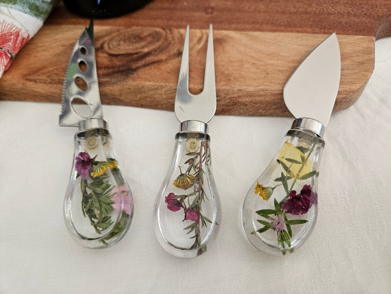 AUSTRALIAN NATIVE FLOWER  Charcuterie Set - 3 Pcs
