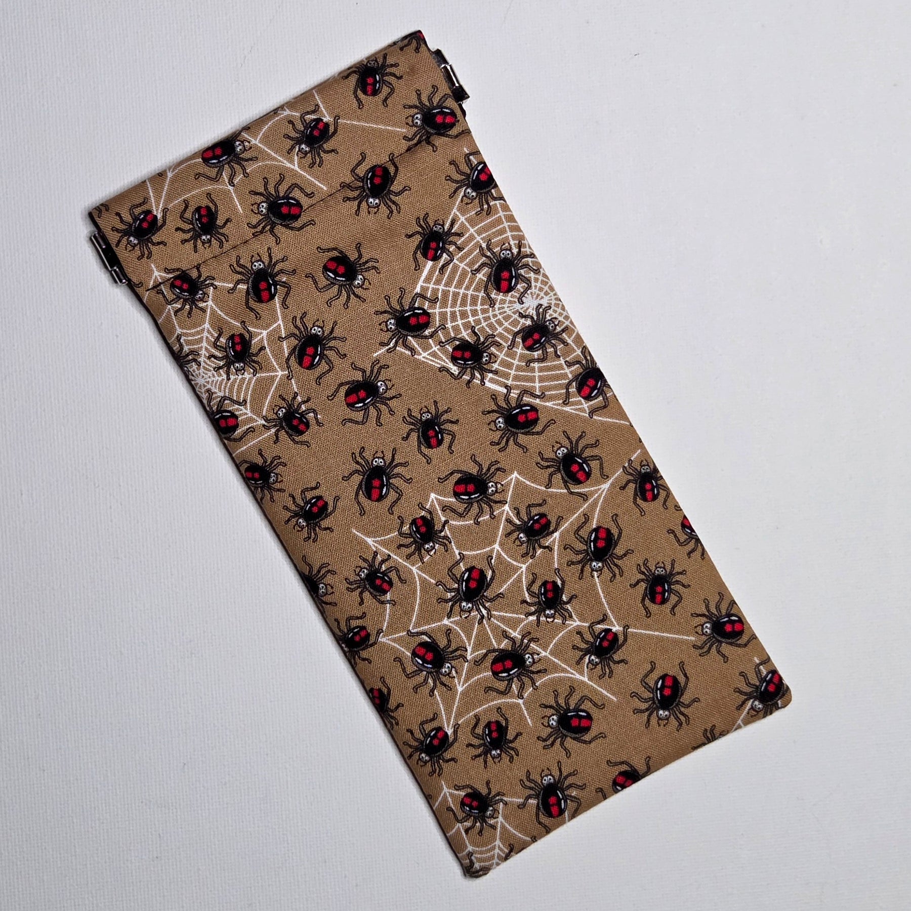 Sunglasses Pouch in Redback Spider fabric