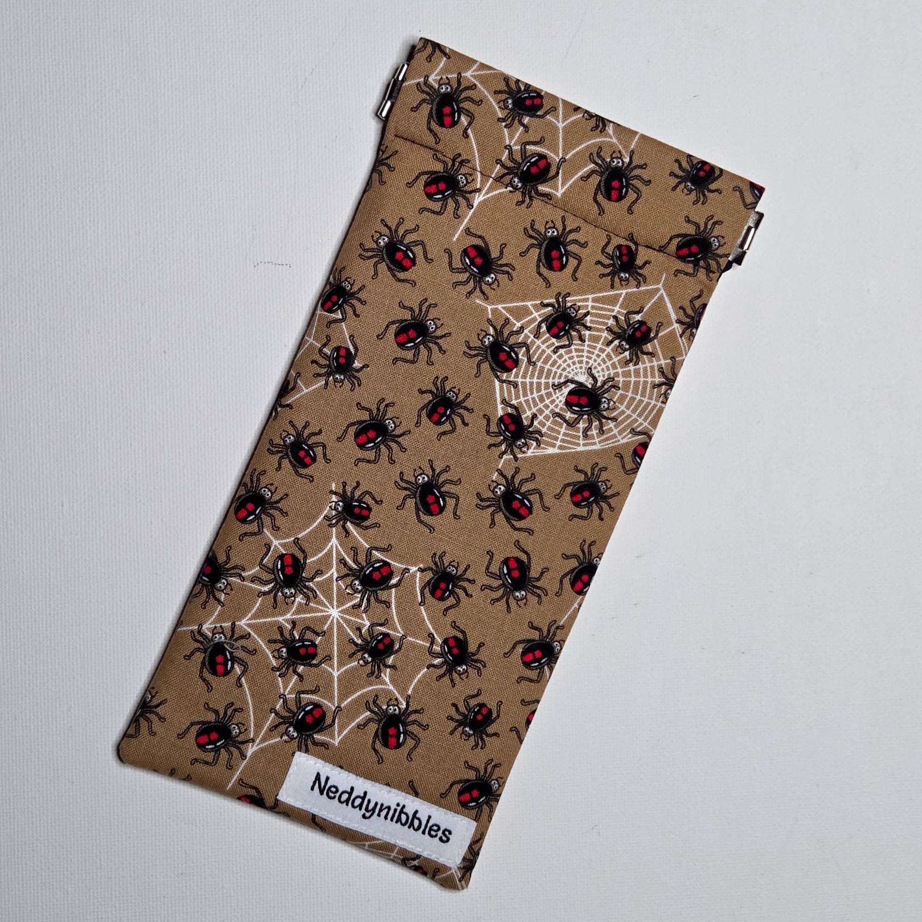 Sunglasses Pouch in Redback Spider fabric