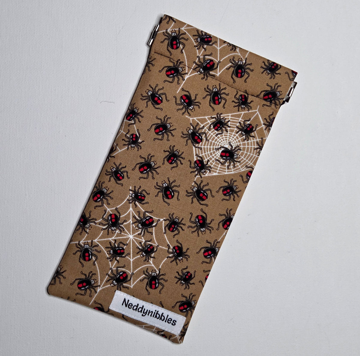 Sunglasses Pouch in Redback Spider fabric
