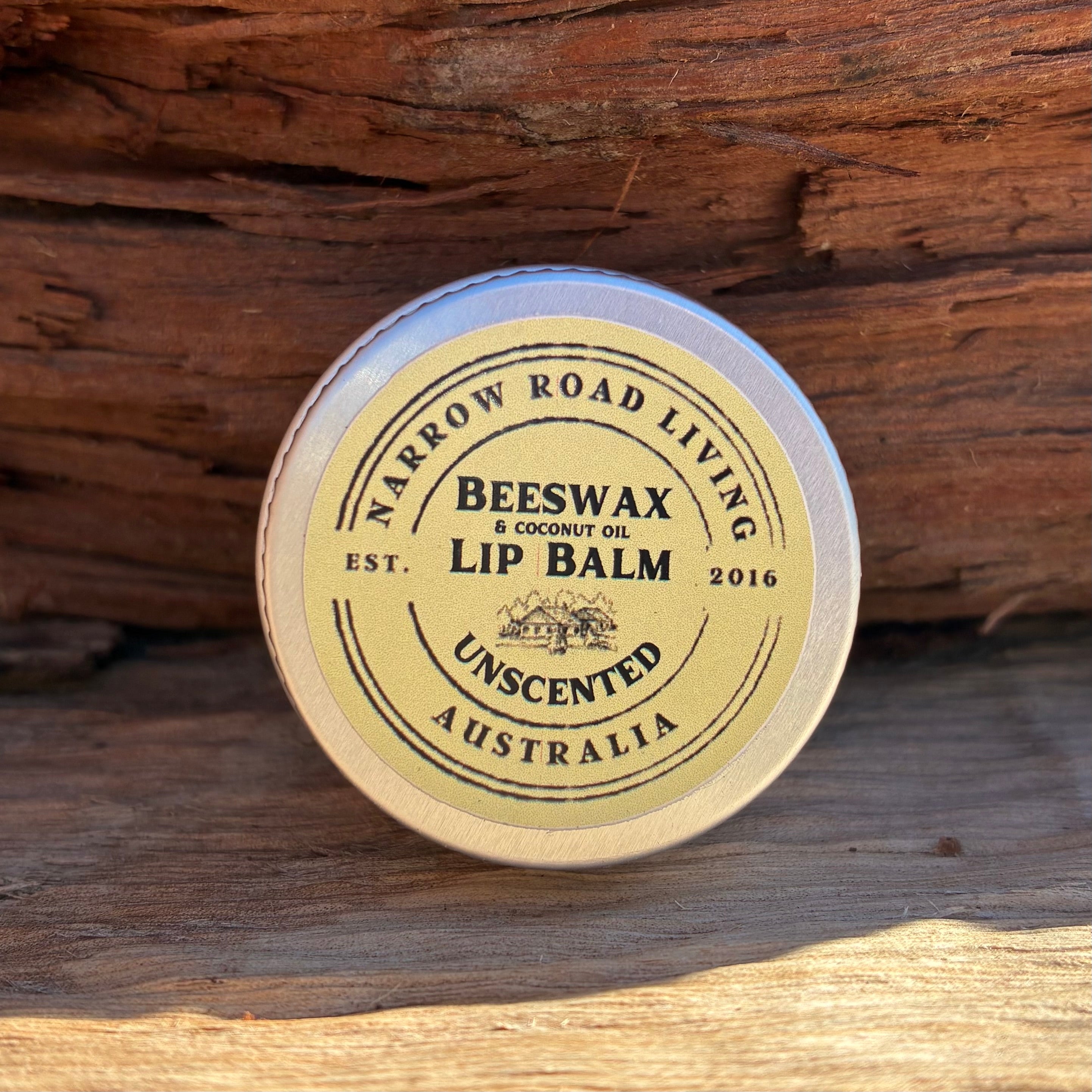 Unscented Beeswax Lip Balm Tin