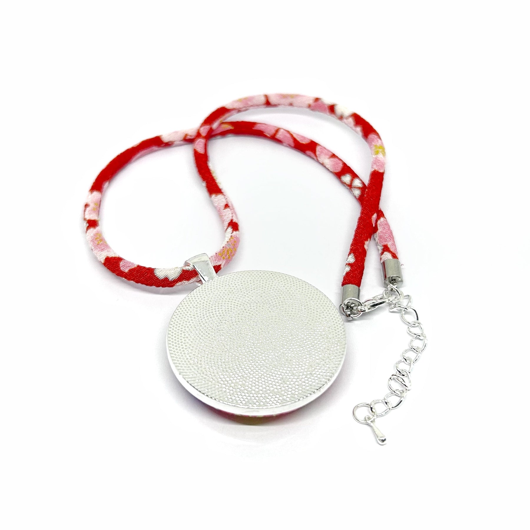 Kimono Pendant Necklace - Pink and Purple