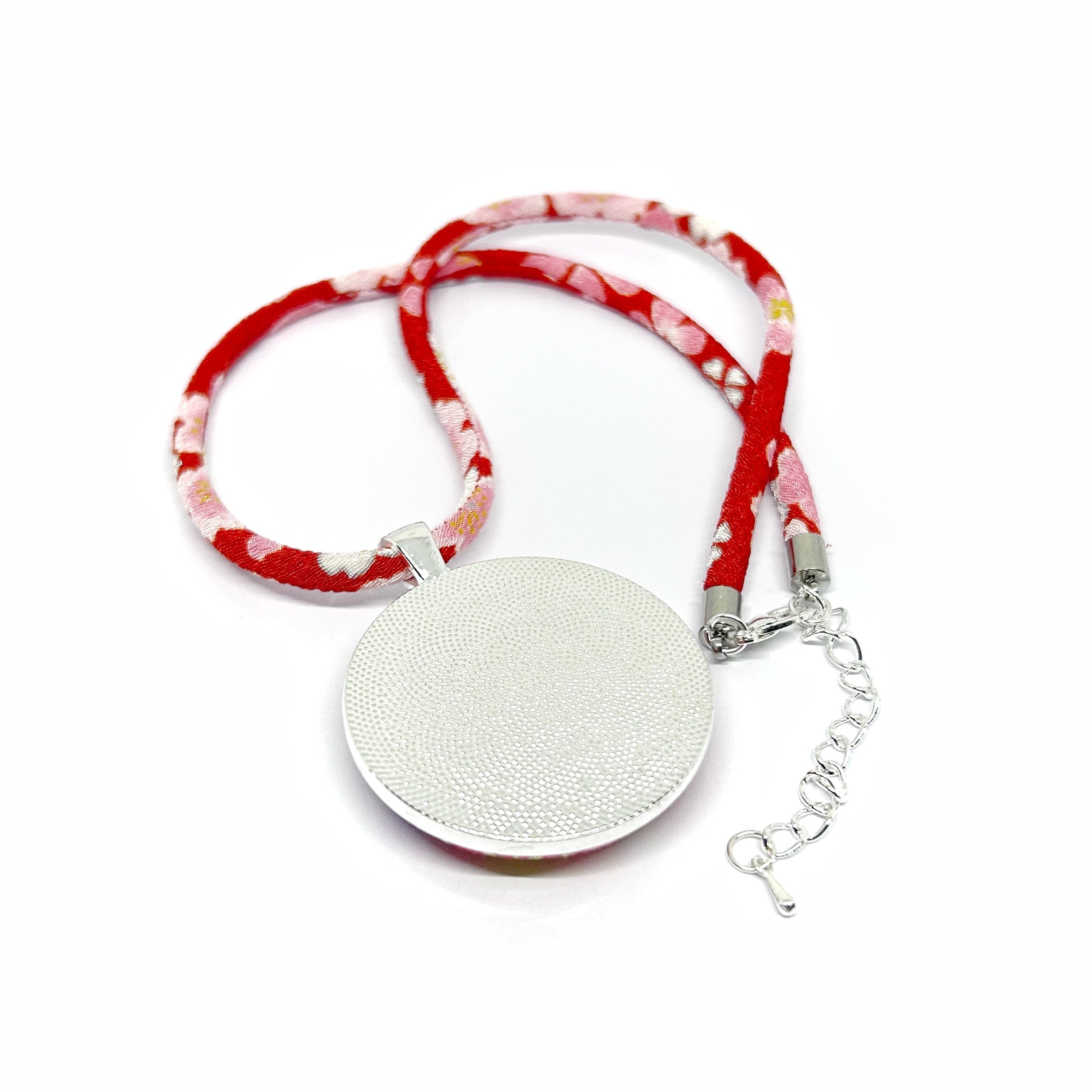 Kimono Pendant Necklace - Pink and Purple