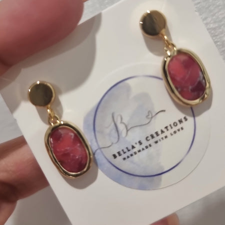 Rose Ember Dangles