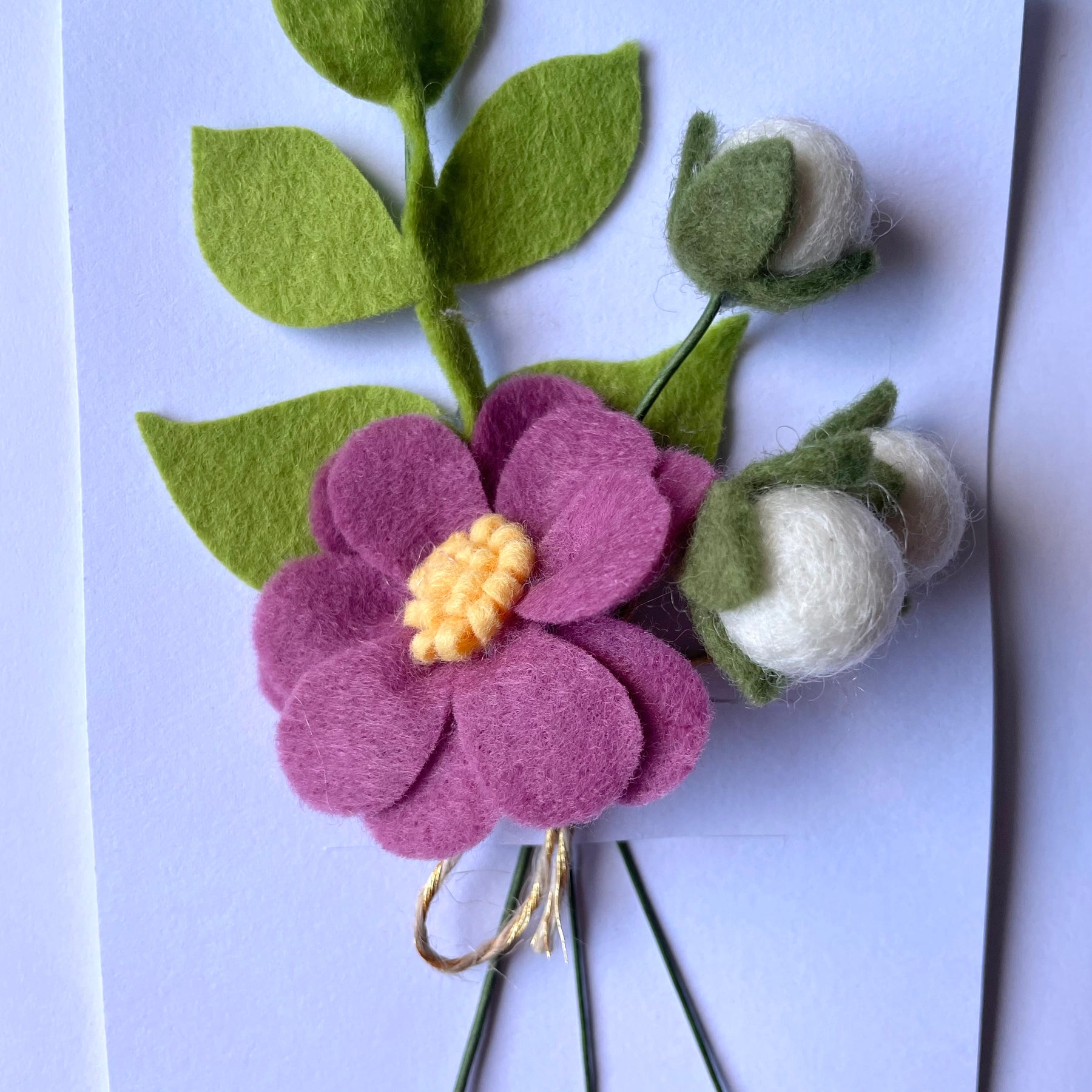 Mini flowers greeting card