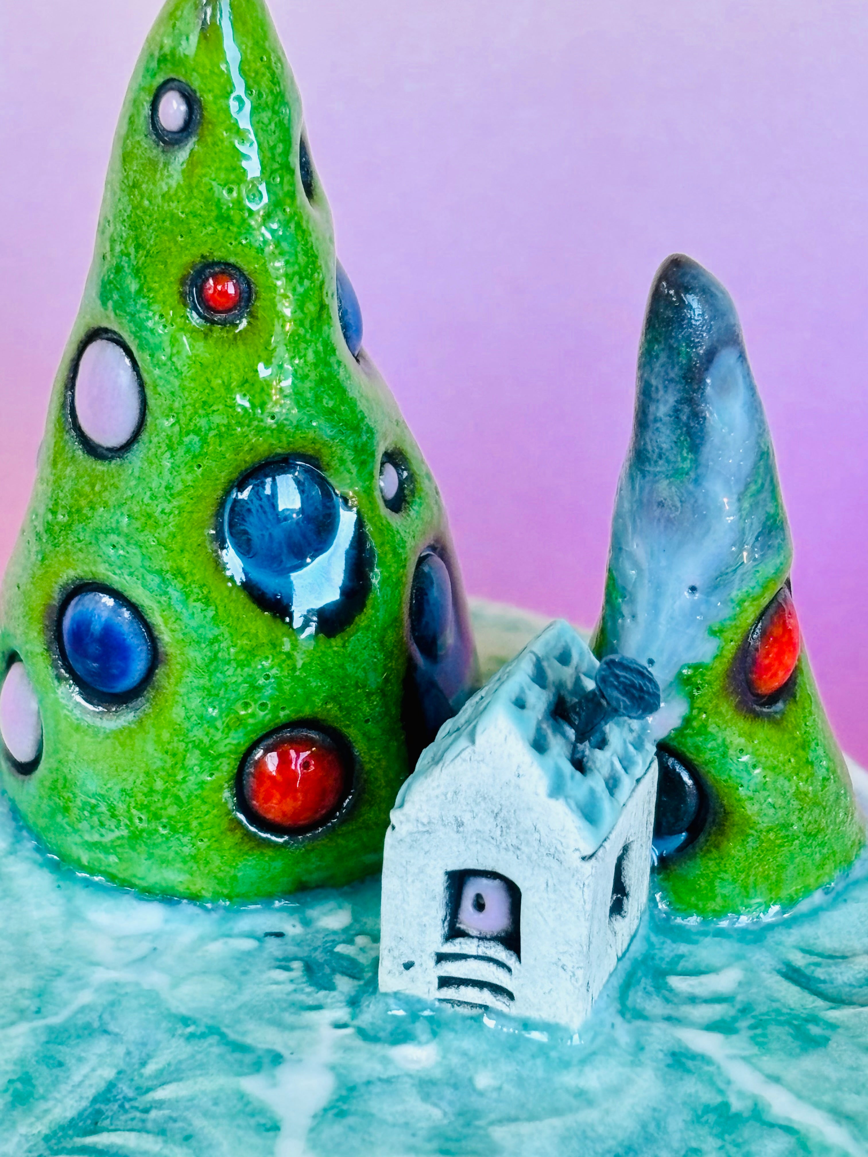 Handmade Earthenware Ceramic Tealight Holder 5