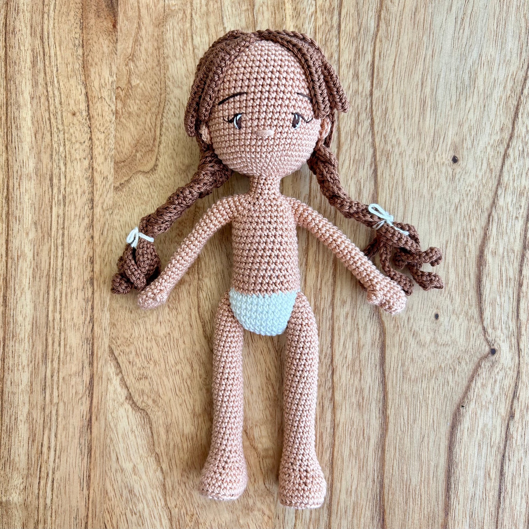 Crochet | Basic Doll Body | No Clothing | Custom Hair | Made To Order 