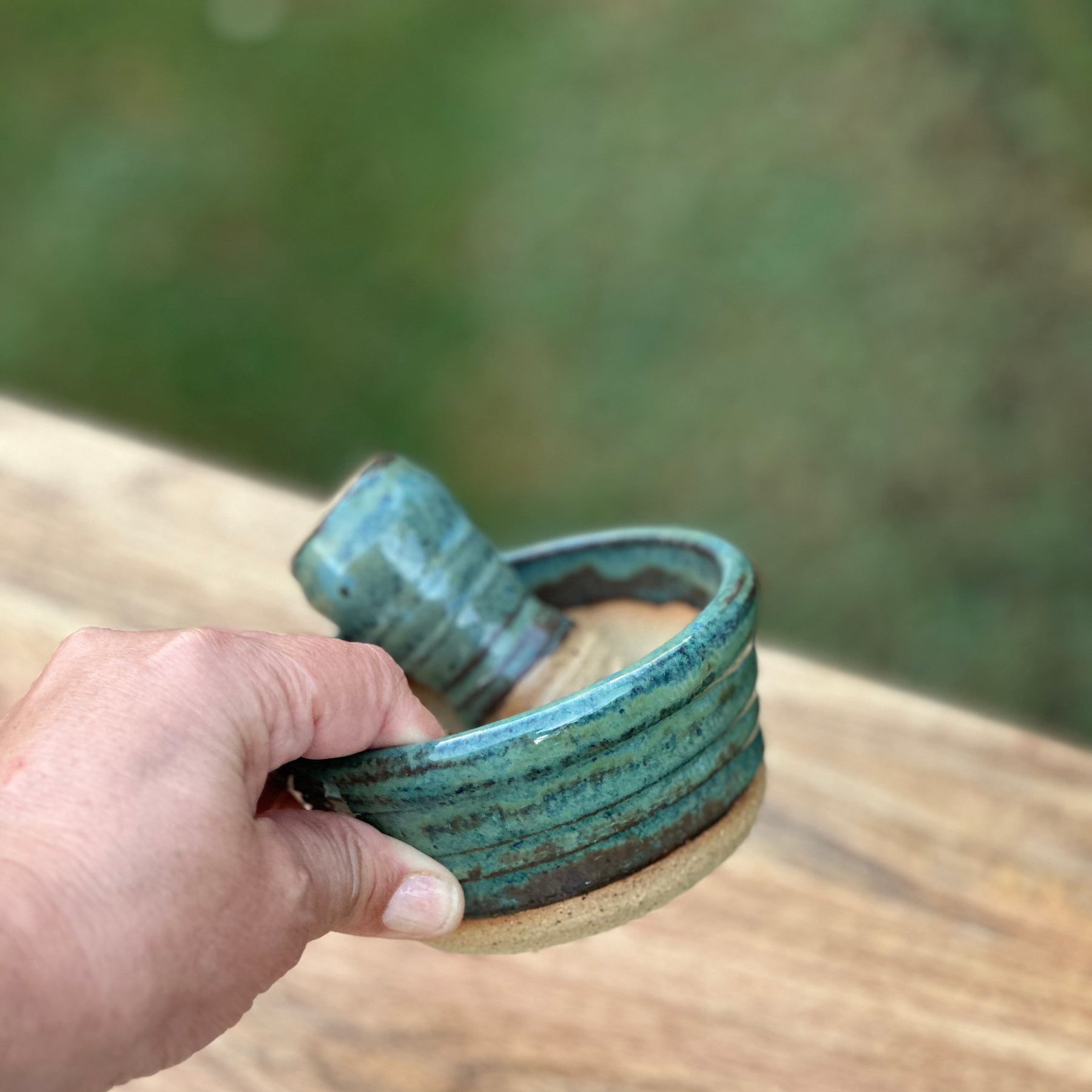 Ceramic Pestle and Mortar - Rockpool