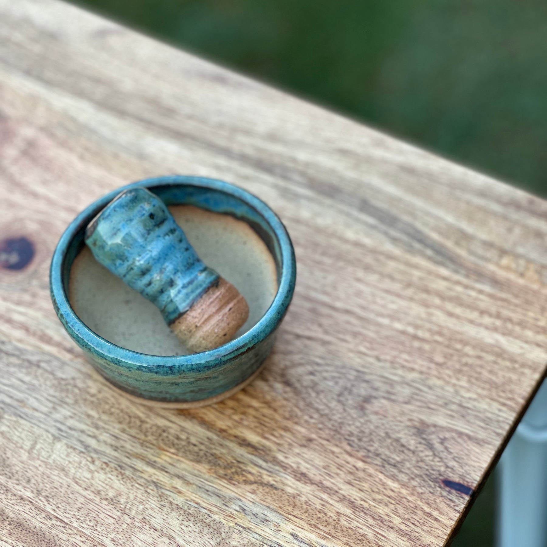 Ceramic Pestle and Mortar - Rockpool
