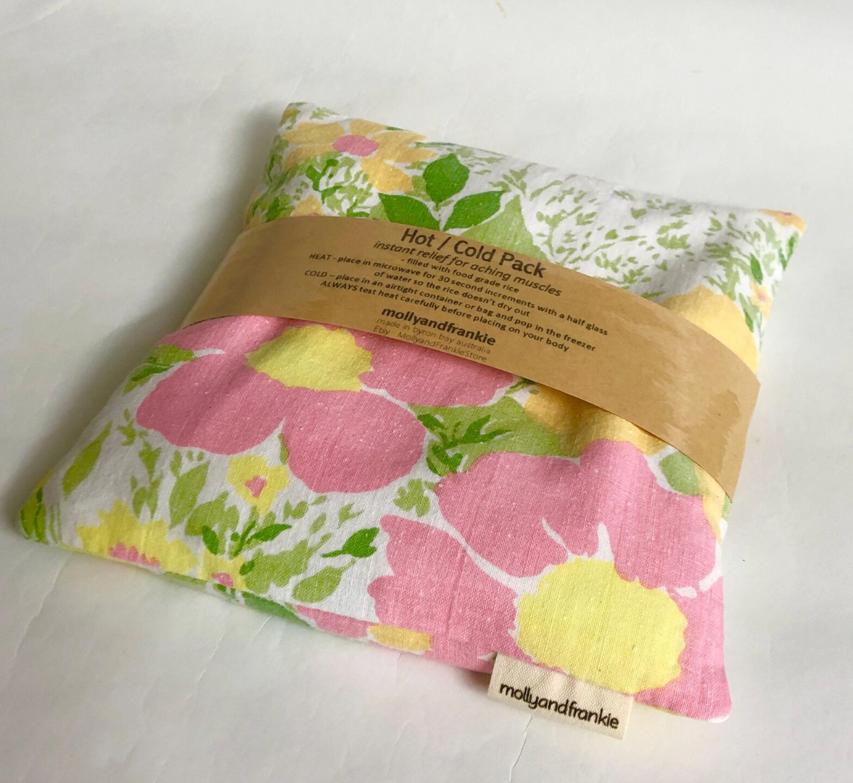 Heat Pack, Hot/Cold Pack with Removable Cover - Vintage Summer