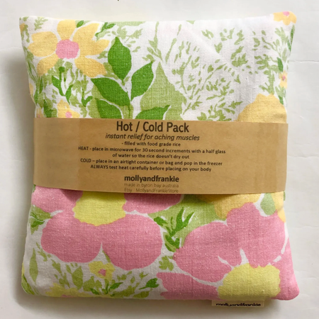 Heat Pack, Hot/Cold Pack with Removable Cover - Vintage Summer