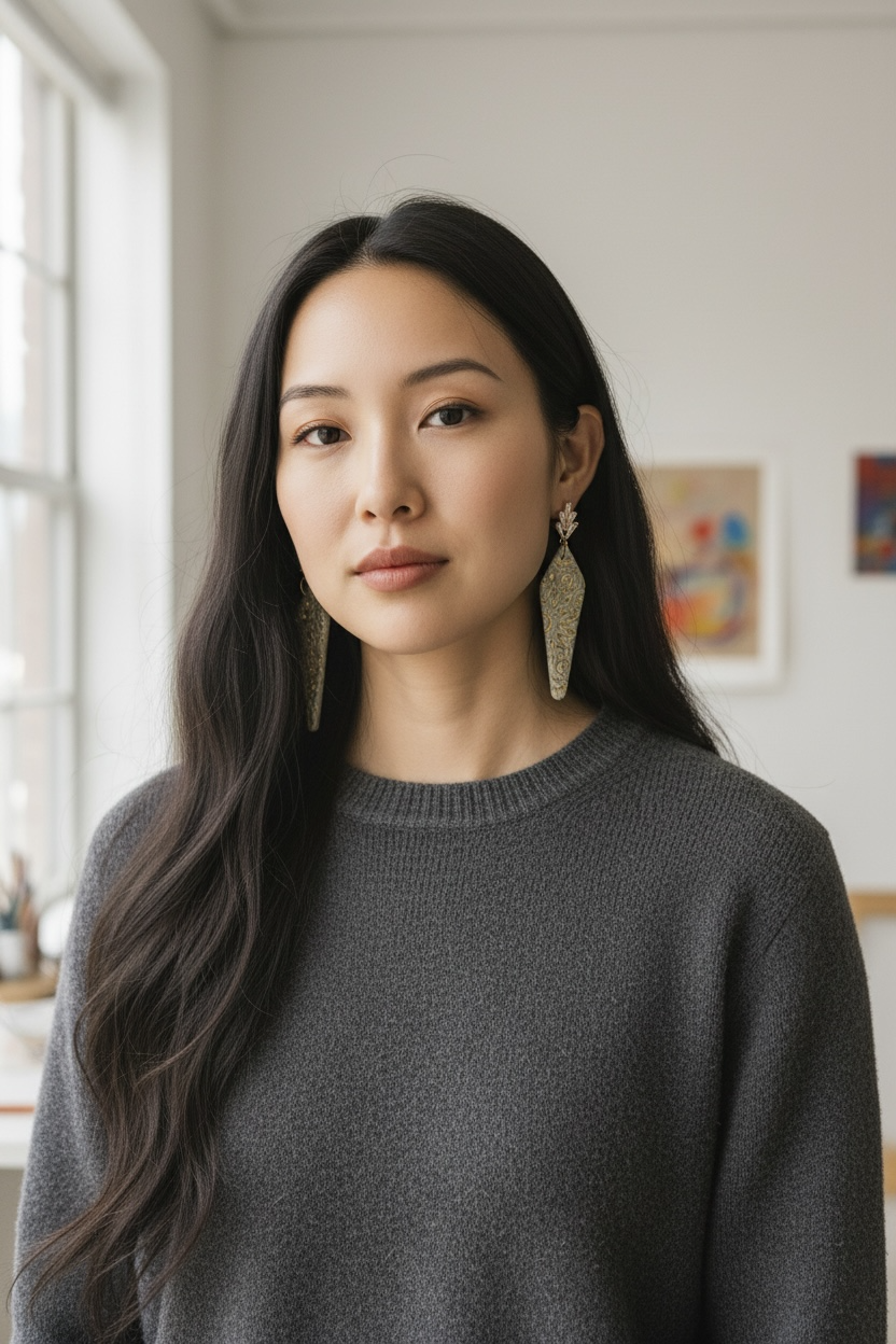 Golden Whimsical Tasmanian Fern