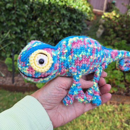 Handmade Crochet Chameleon