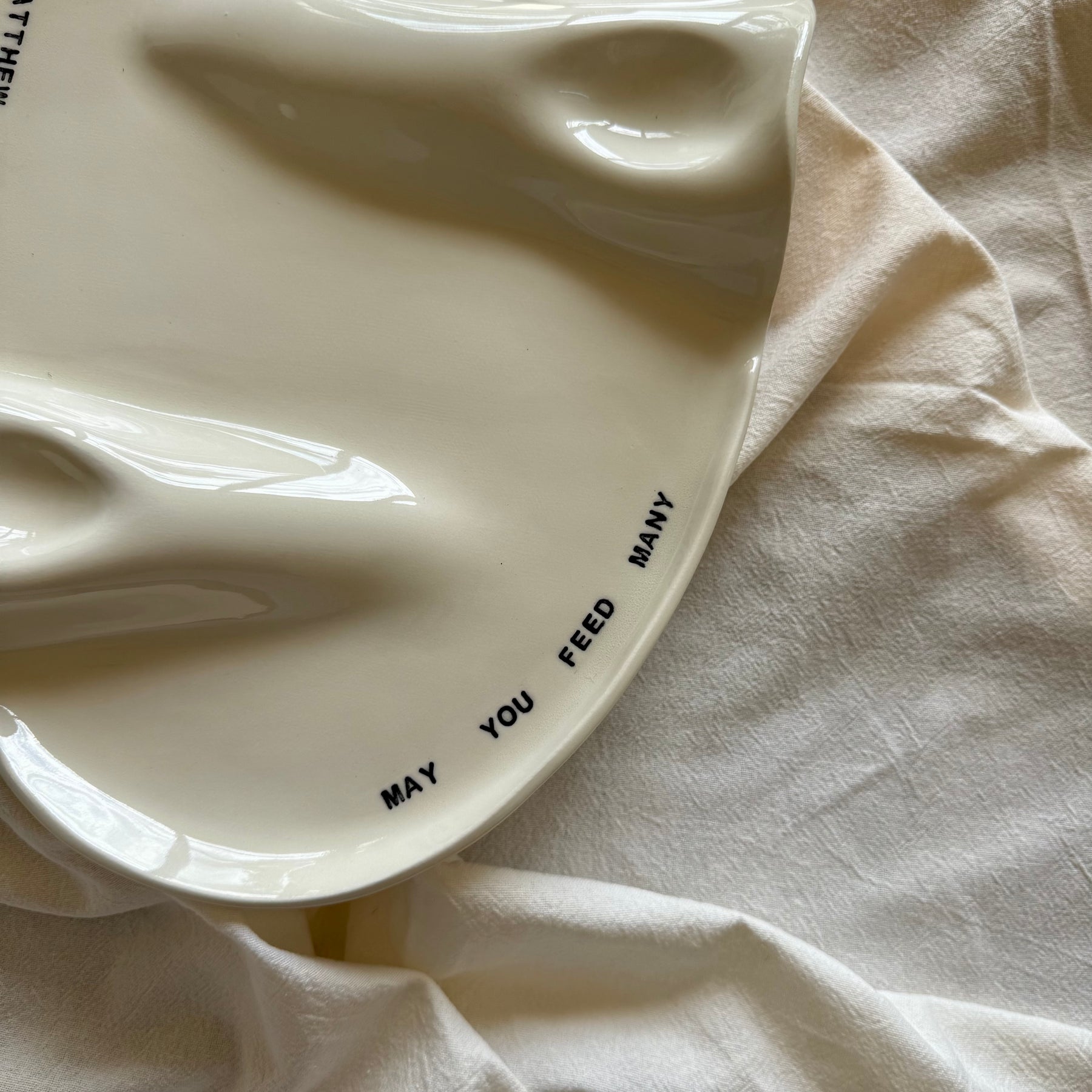 Custom Order for Michelle | Ceramic Organic Grazing Platter | May You Feed Many