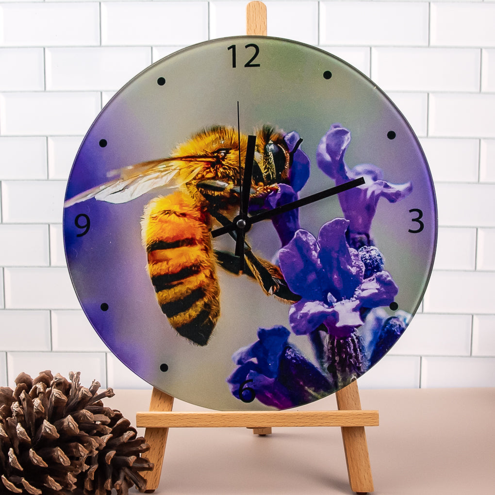 Wall Clock - Tempered Glass - Nature Photography