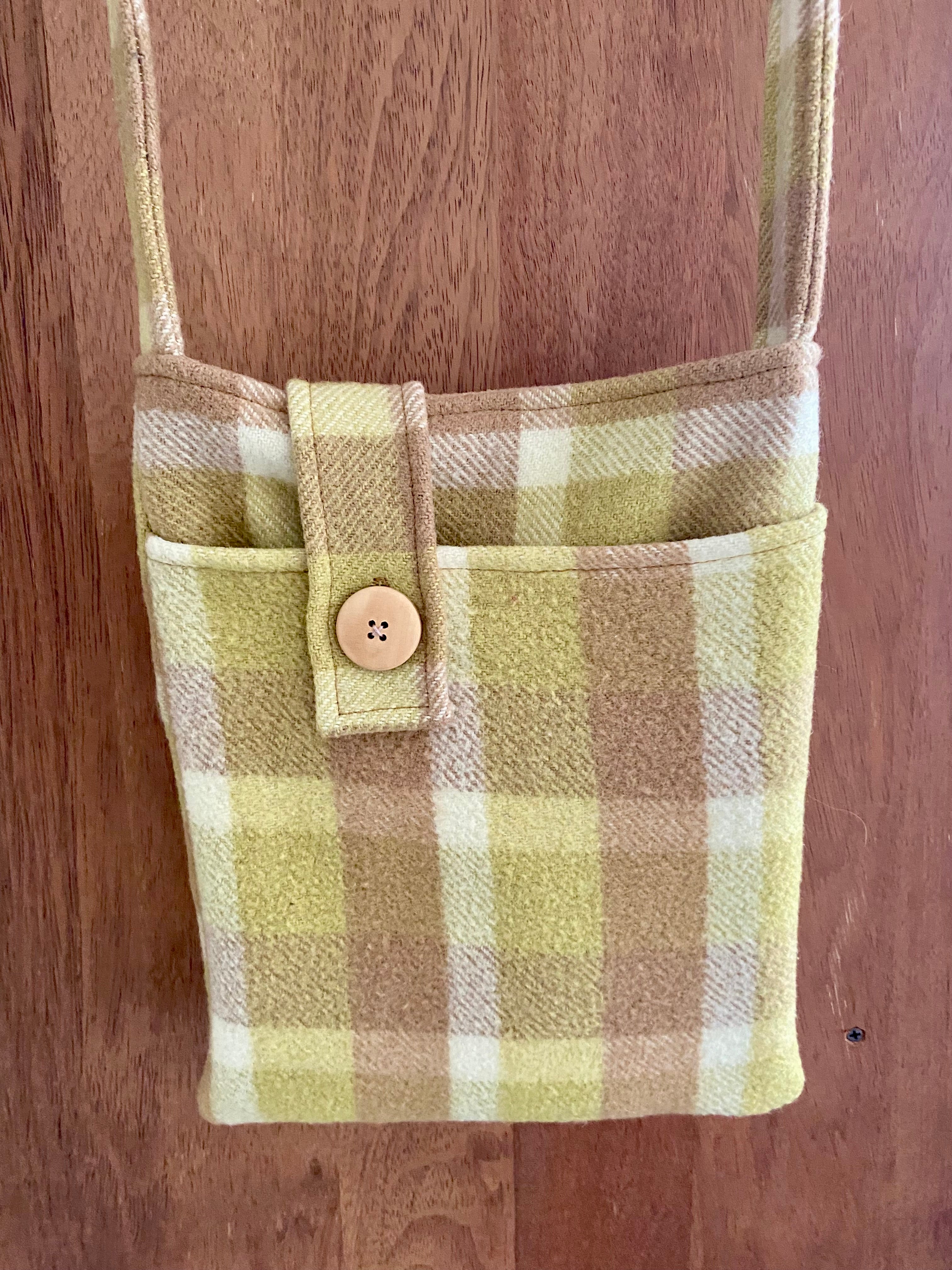 Upcycled Woollen Blanket - Cross Body Bag - Multi