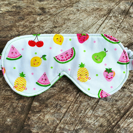 Eye Mask/Sleep Mask - Tutti Fruitti or Chickens (2 Options)