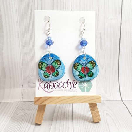 Polymer Clay Disc Earrings - Lots of Colours