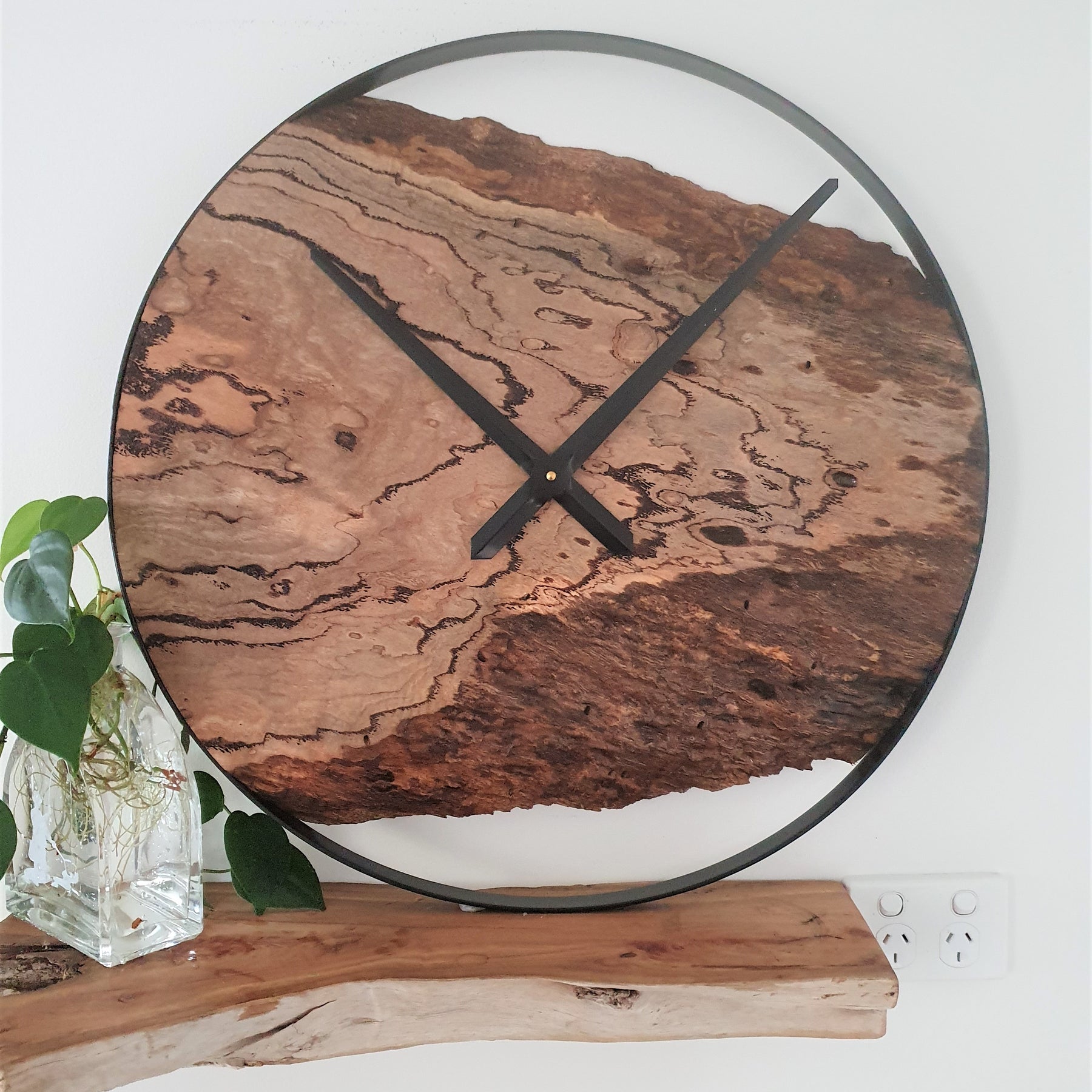 Custom Wooden Wall Clock, Australian Made Gift for 5th Wedding Anniversary, Personal Gift for Wedding , Statement present for Wood Lover