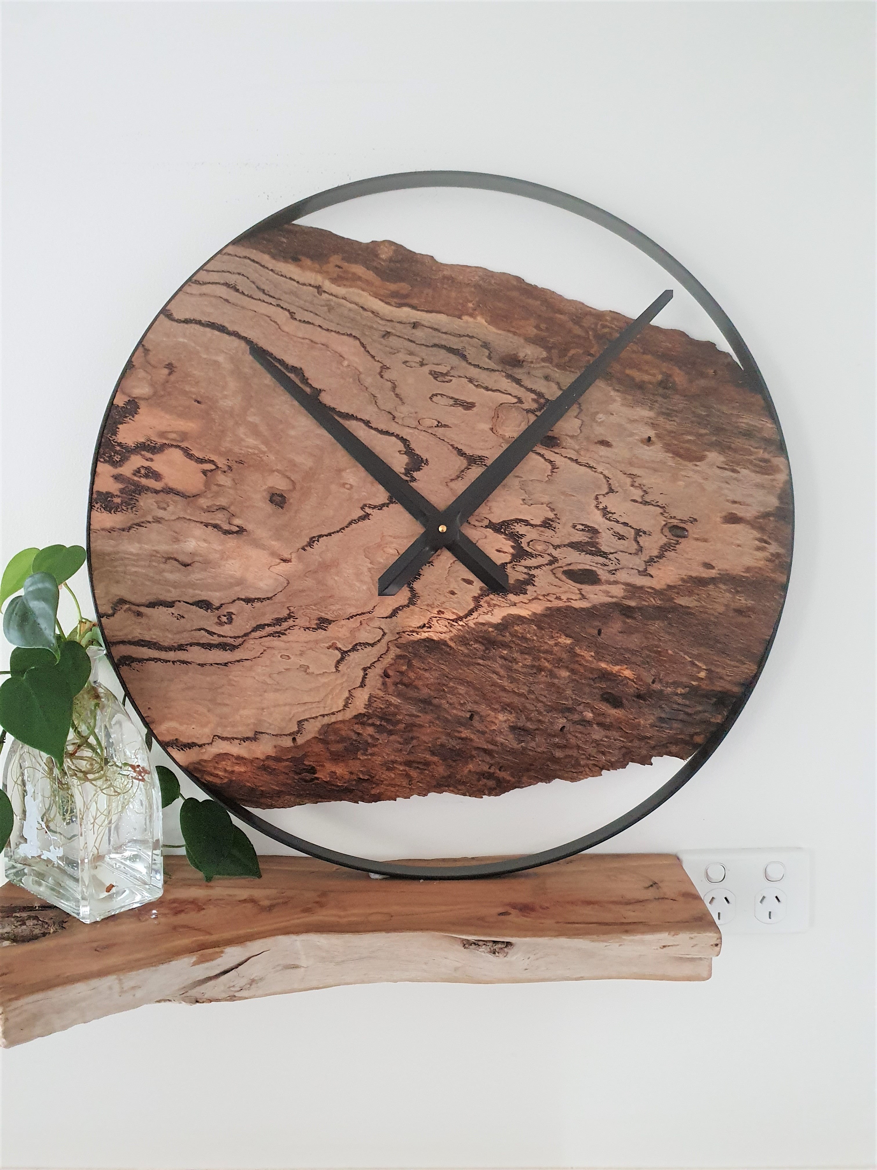 Custom Wooden Wall Clock, Australian Made Gift for 5th Wedding Anniversary, Personal Gift for Wedding , Statement present for Wood Lover