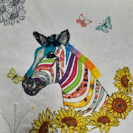 Zelda the Scrappy Zebra Applique Pattern