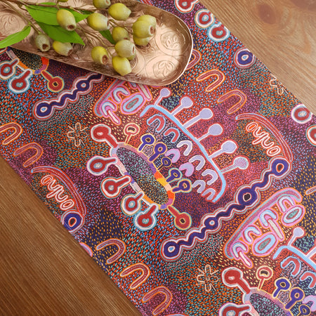 Indigenous Table runner - Warlu Water Dreaming