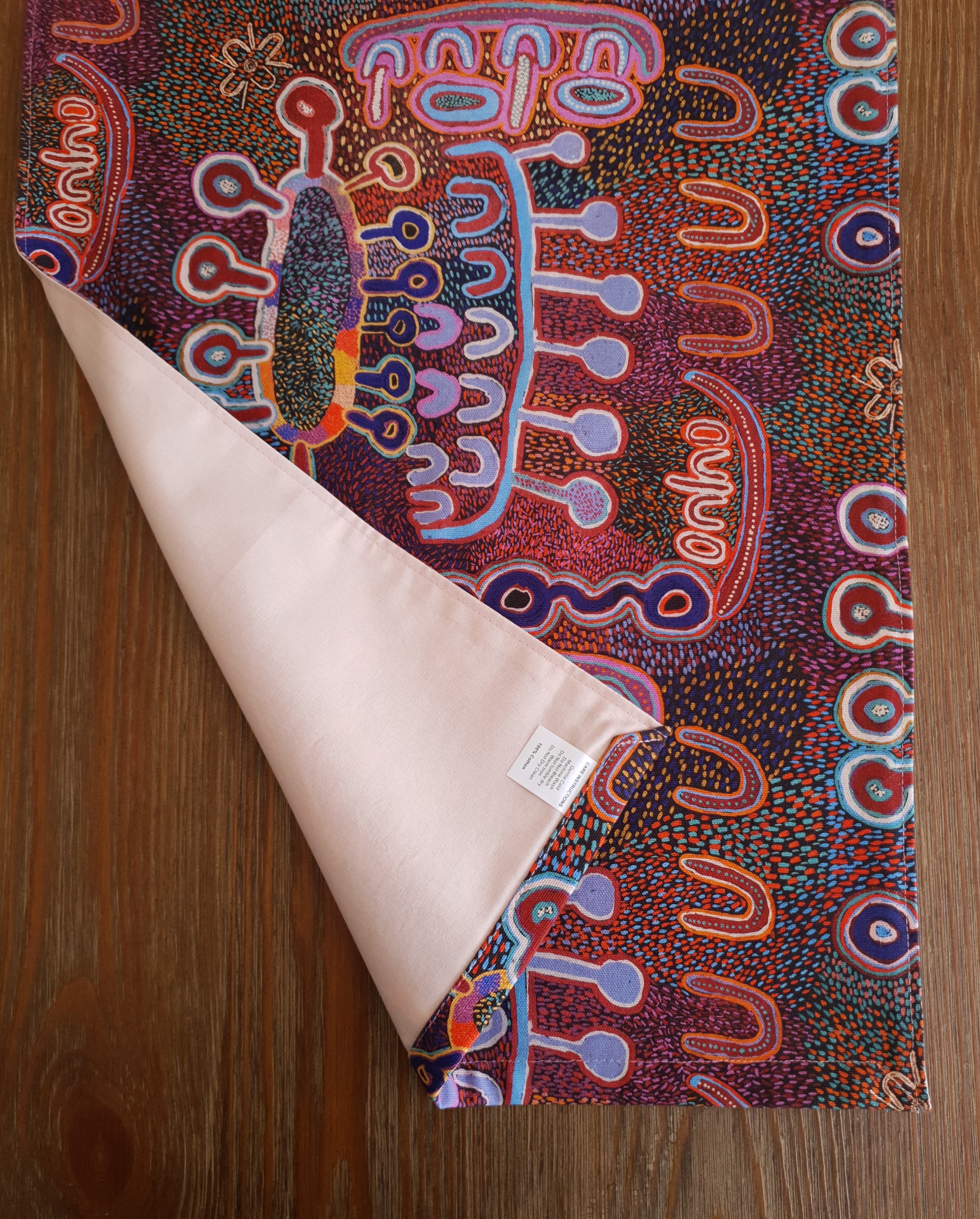 Indigenous Table runner - Warlu Water Dreaming