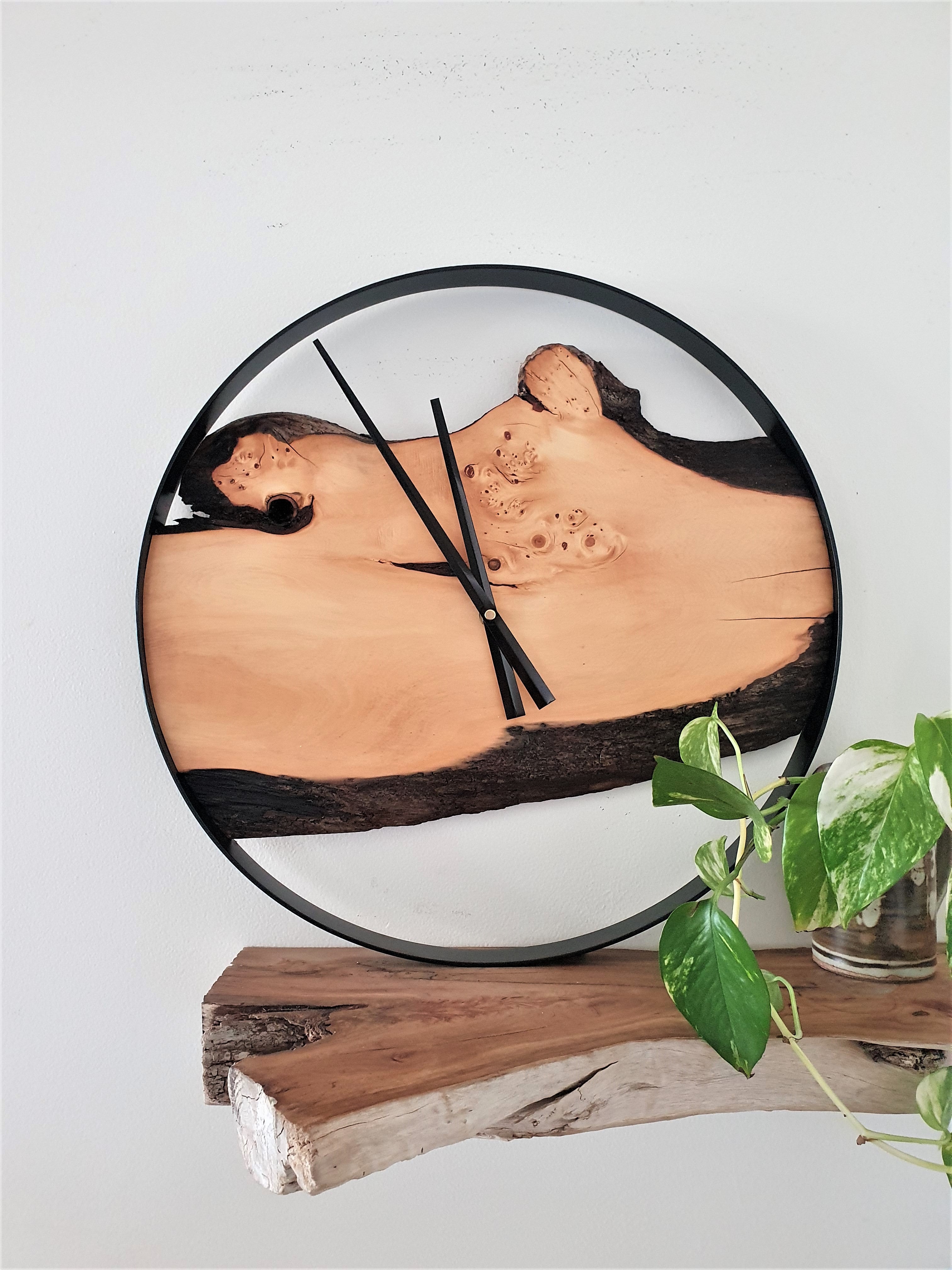 Custom Wooden Wall Clock, Australian Made Gift for 5th Wedding Anniversary, Personal Gift for Wedding , Statement present for Wood Lover