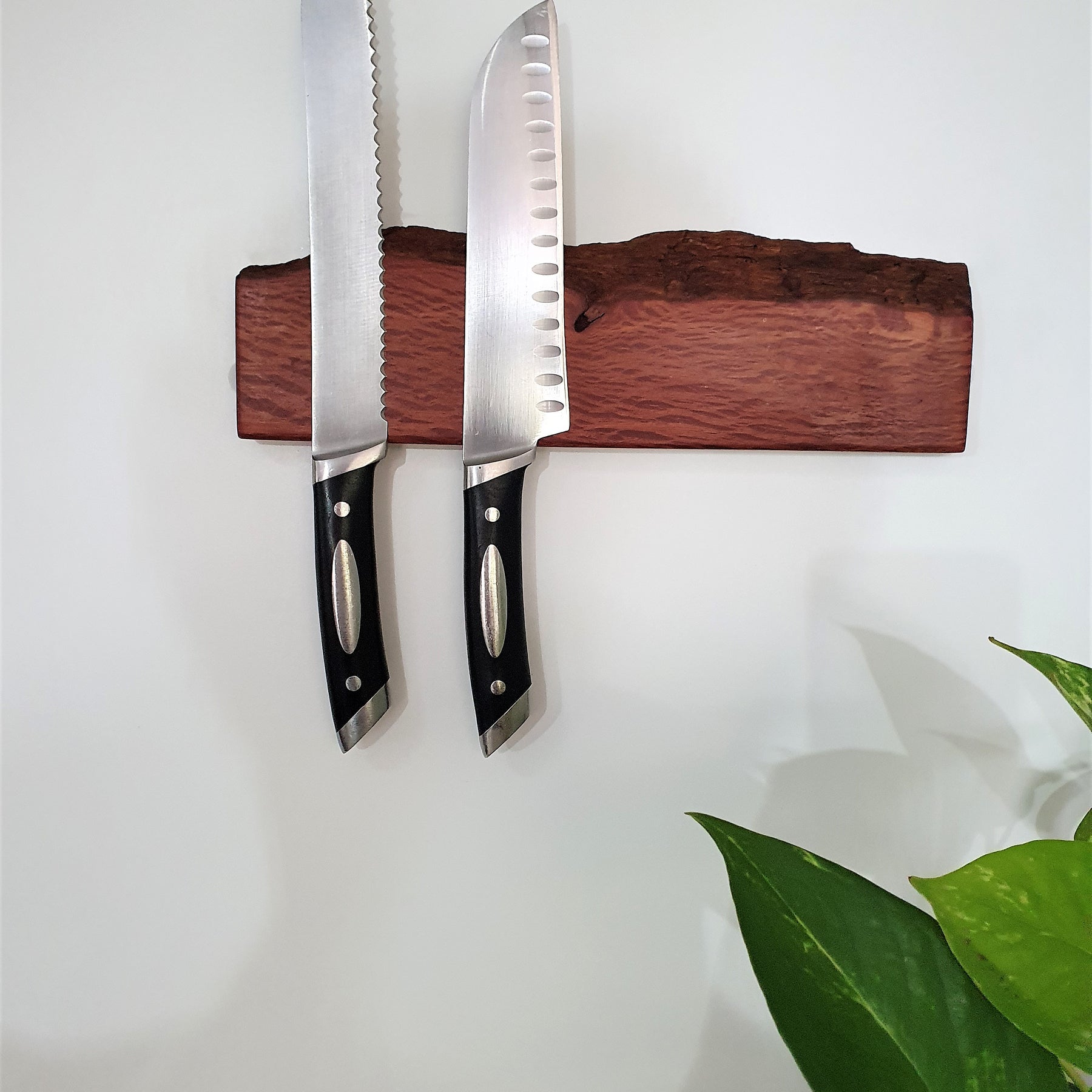 Custom made  Wooden Magnetic Knife Holder