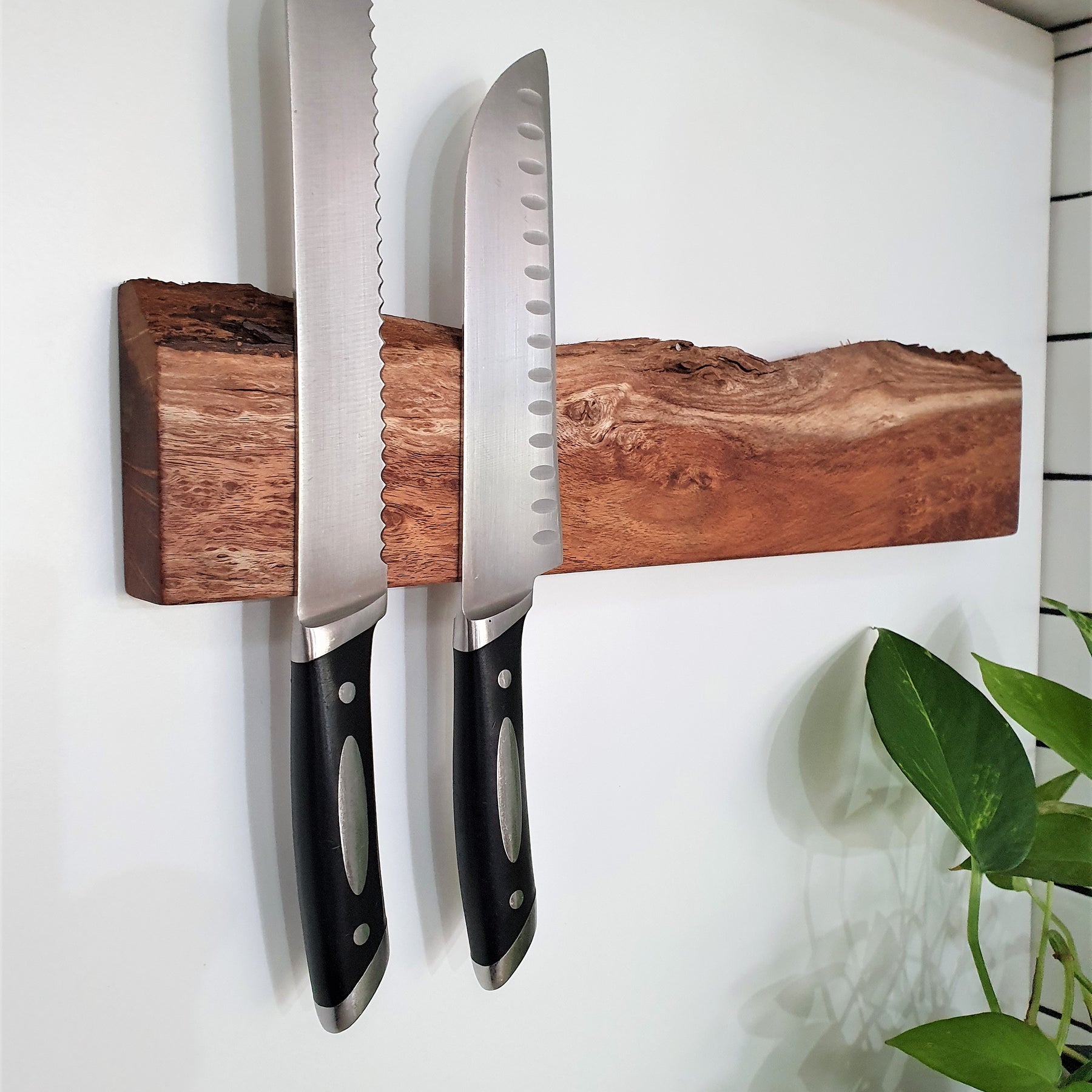 Custom made  Wooden Magnetic Knife Holder