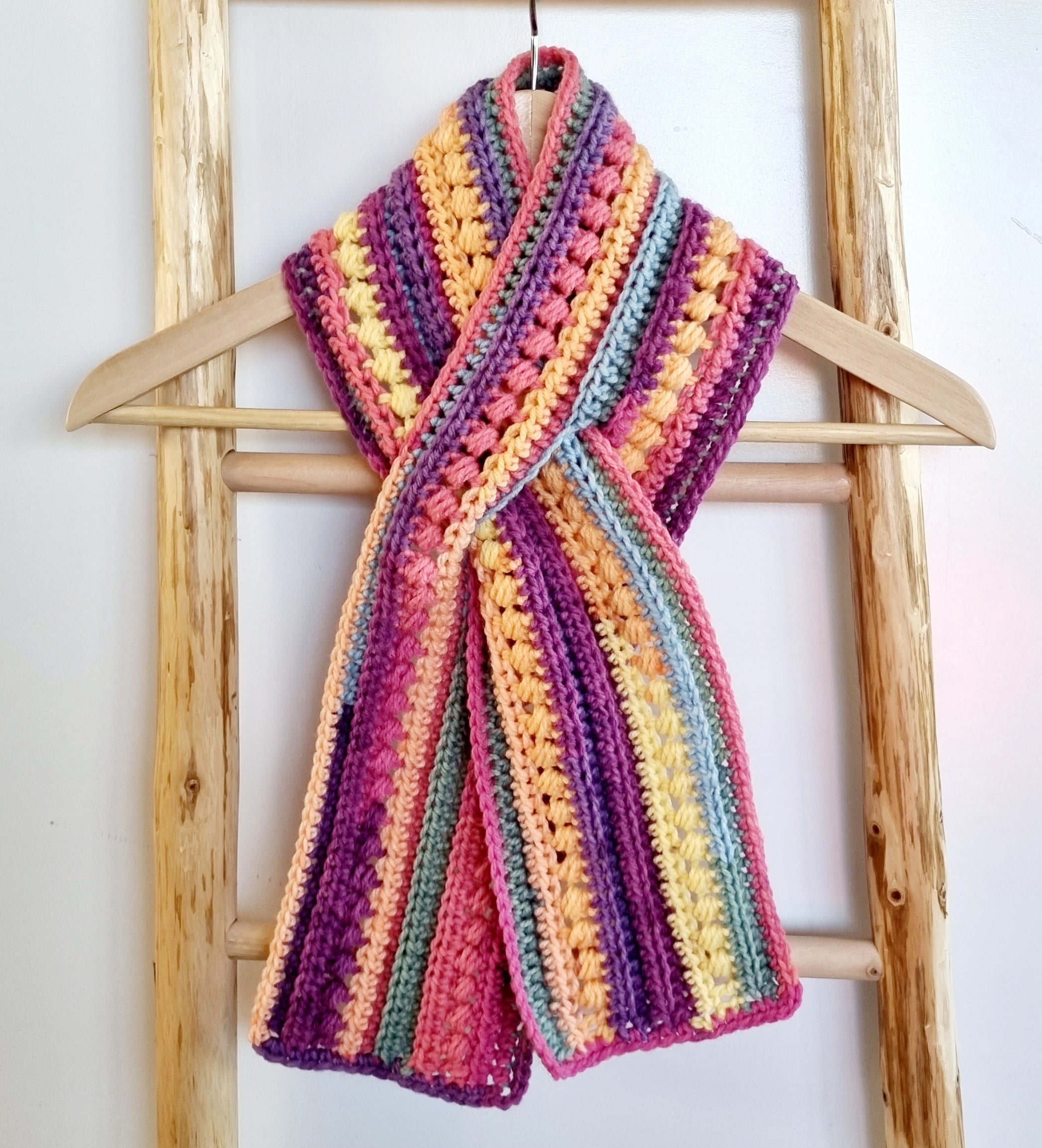 DIGITAL DOWNLOAD | Crochet Pattern | Stormy Days Keyhole Scarf