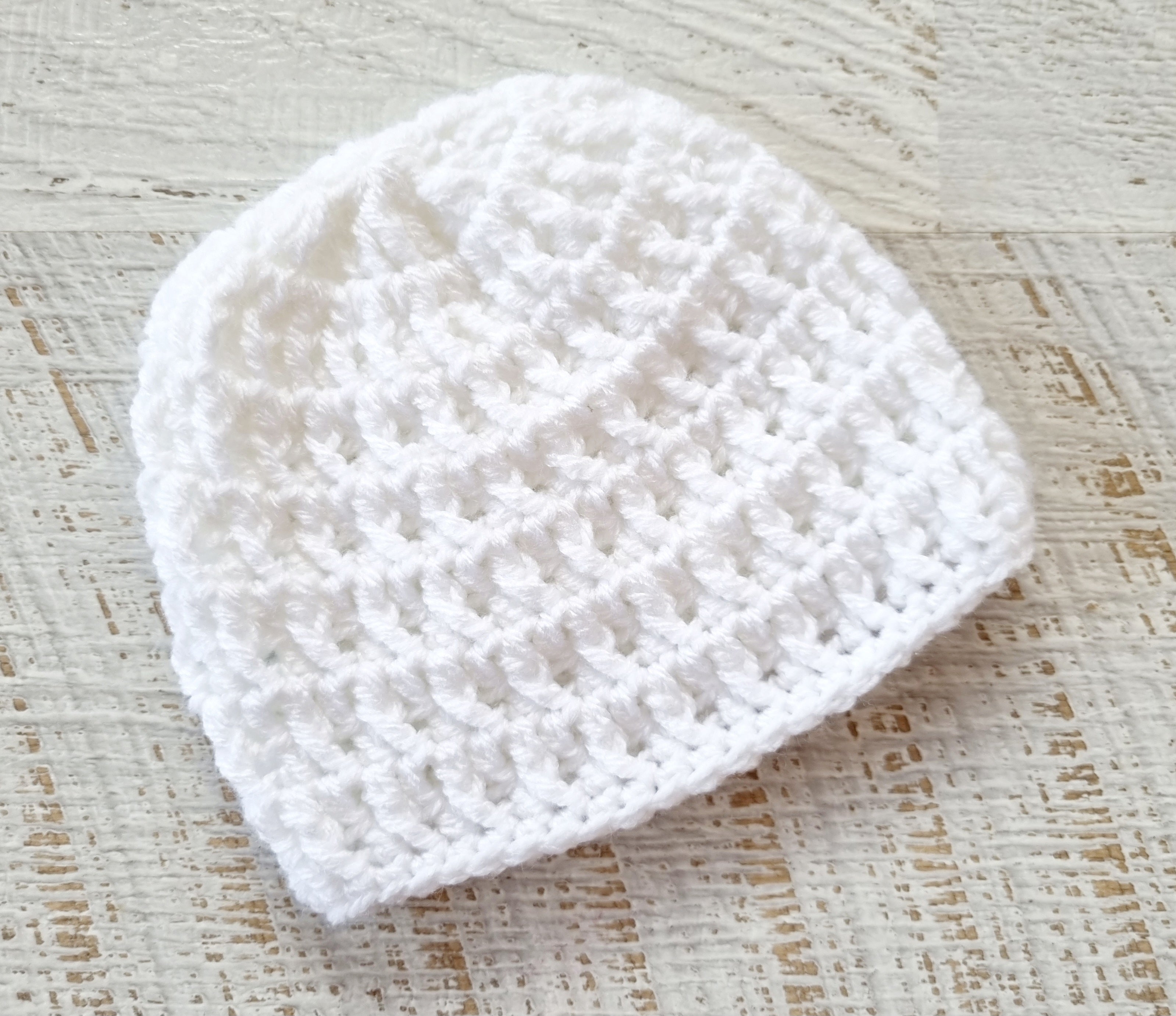 Baby Beanie | Vintage | Newborn | Handmade | Crochet | Knit | Hat