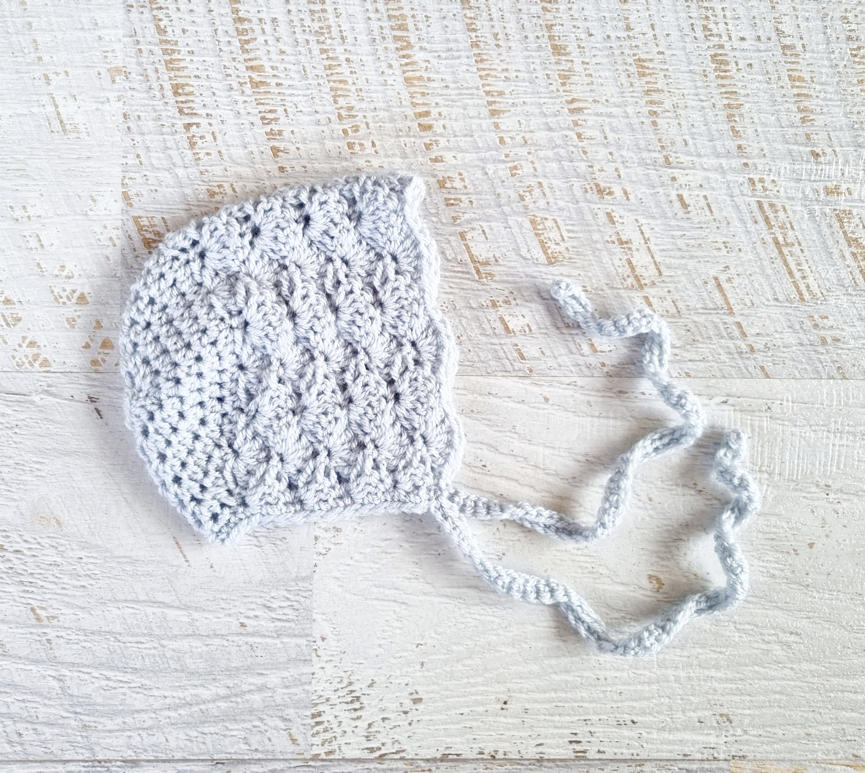 Baby Bonnet | Vintage | Newborn | Handmade | Crochet | Beanie | Hat