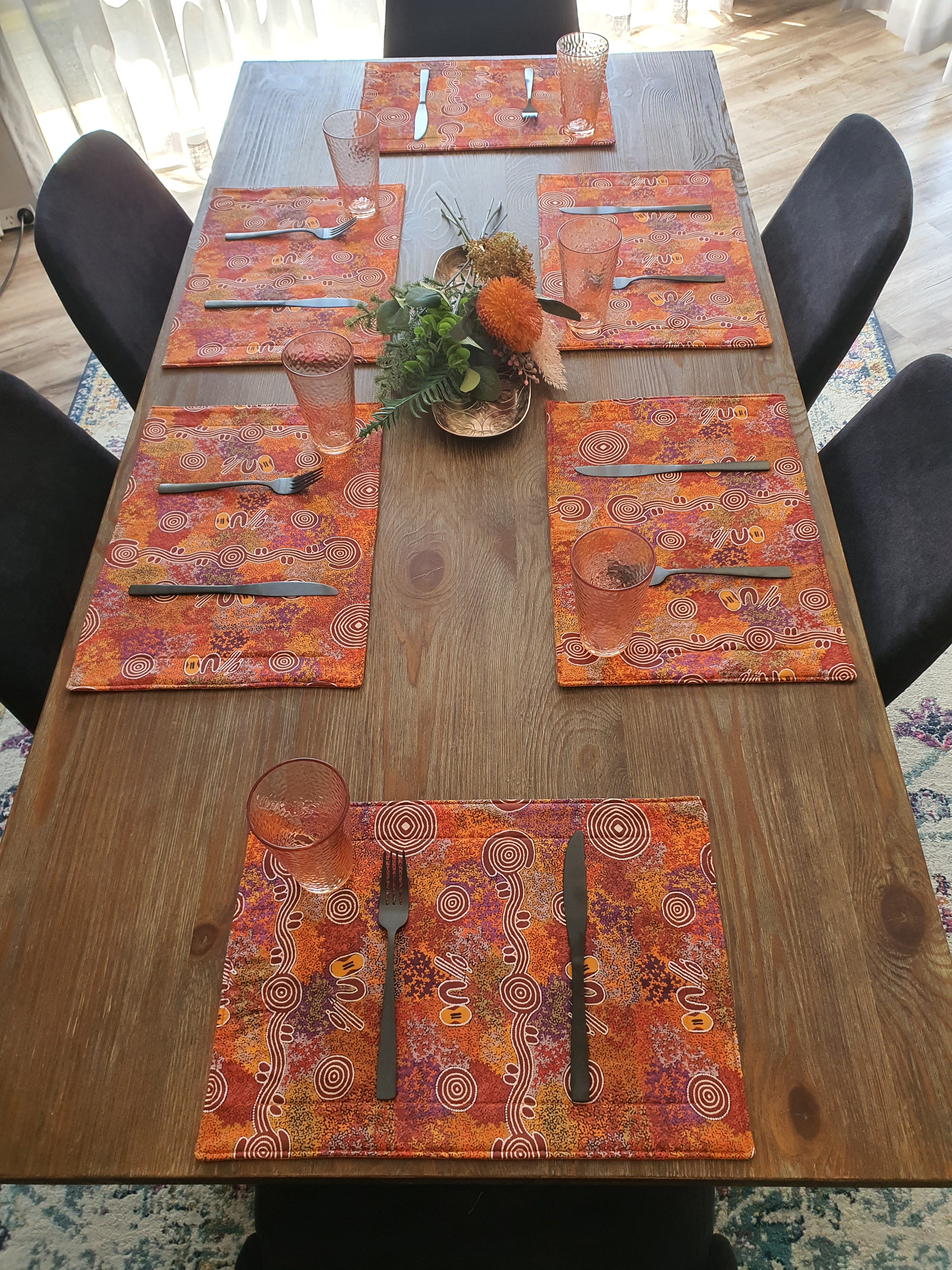 Indigenous Placemats - Fire Country Dreaming