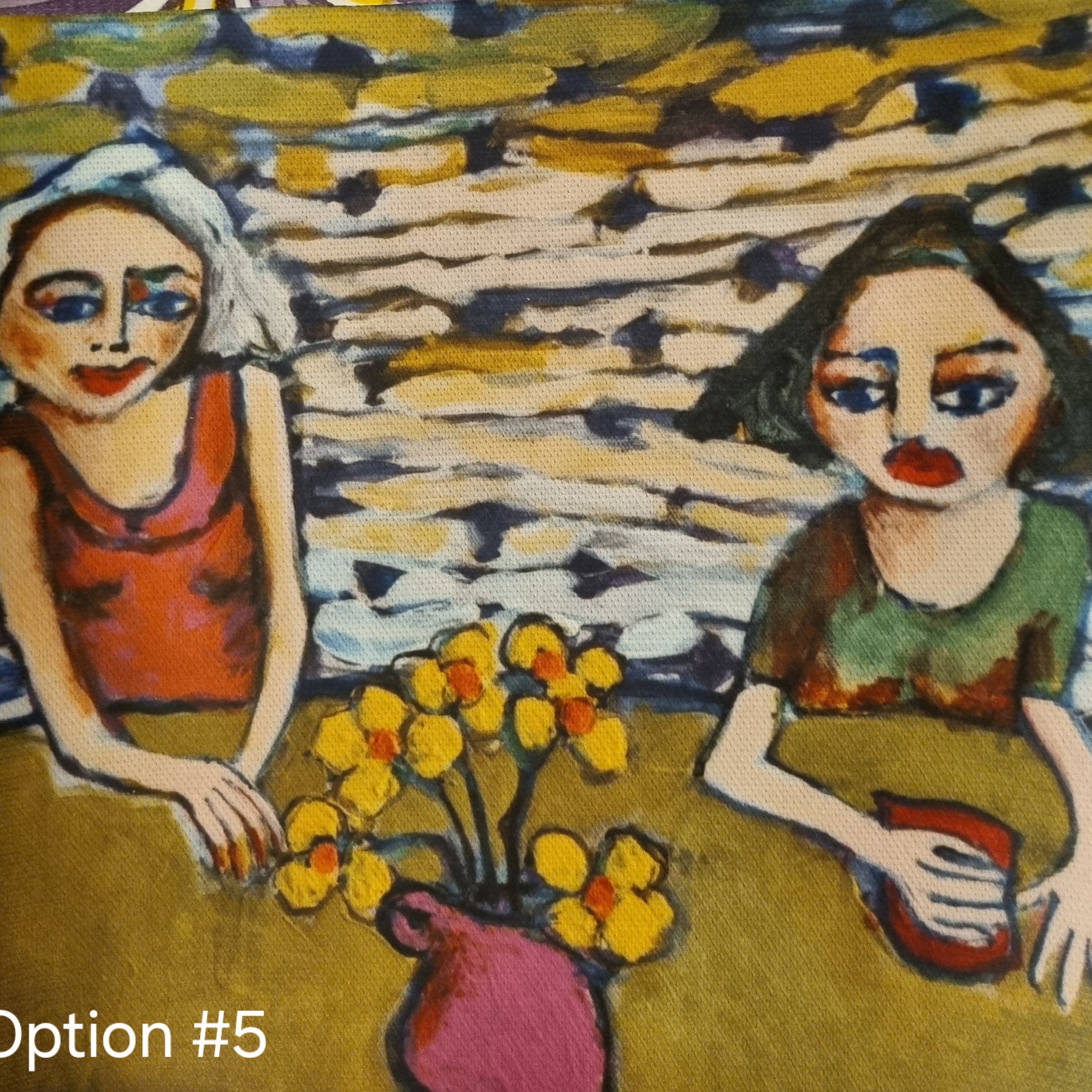 Oil-cloth Lunchbag, various artworks, individually made, various