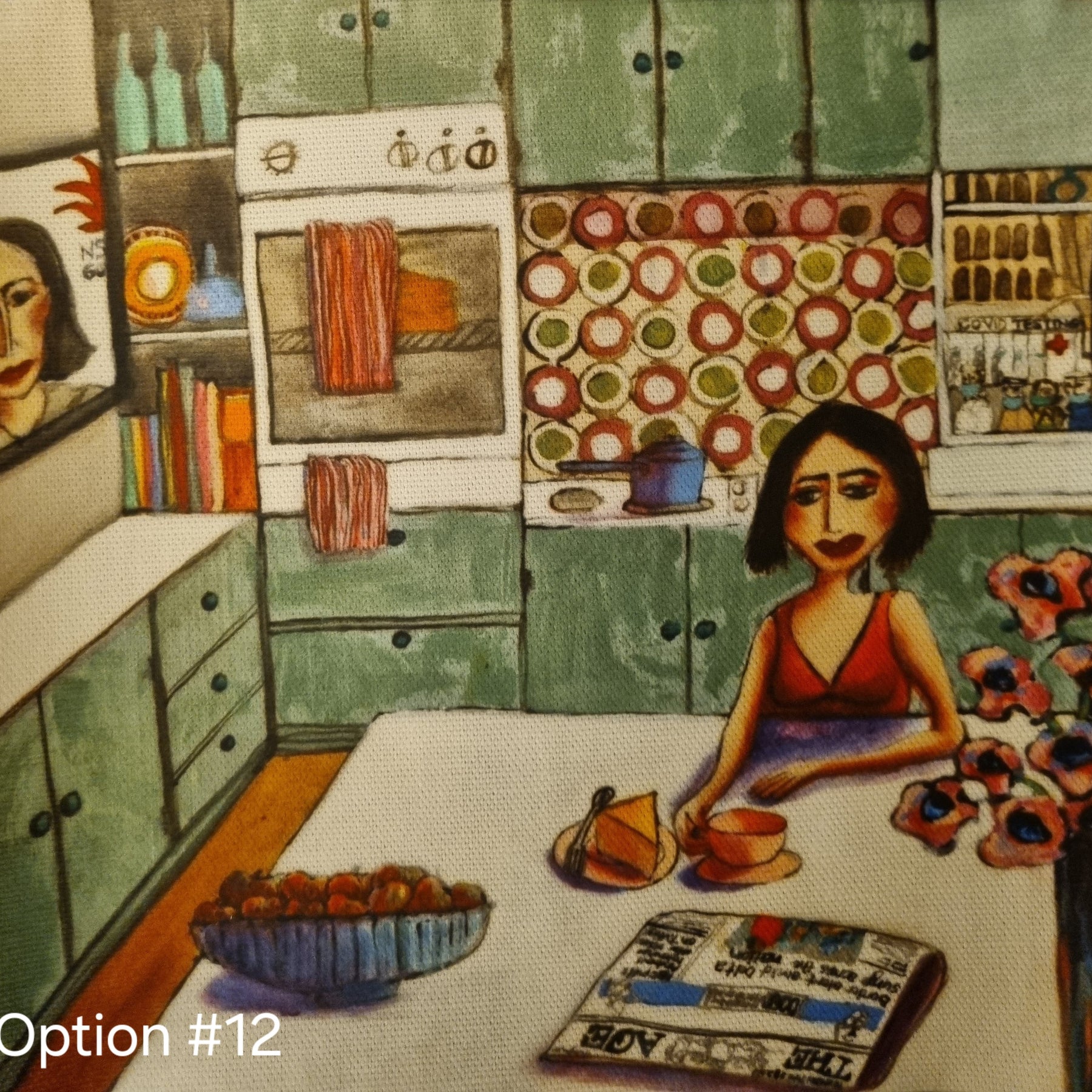 Oil-cloth Lunchbag, various artworks, individually made, various