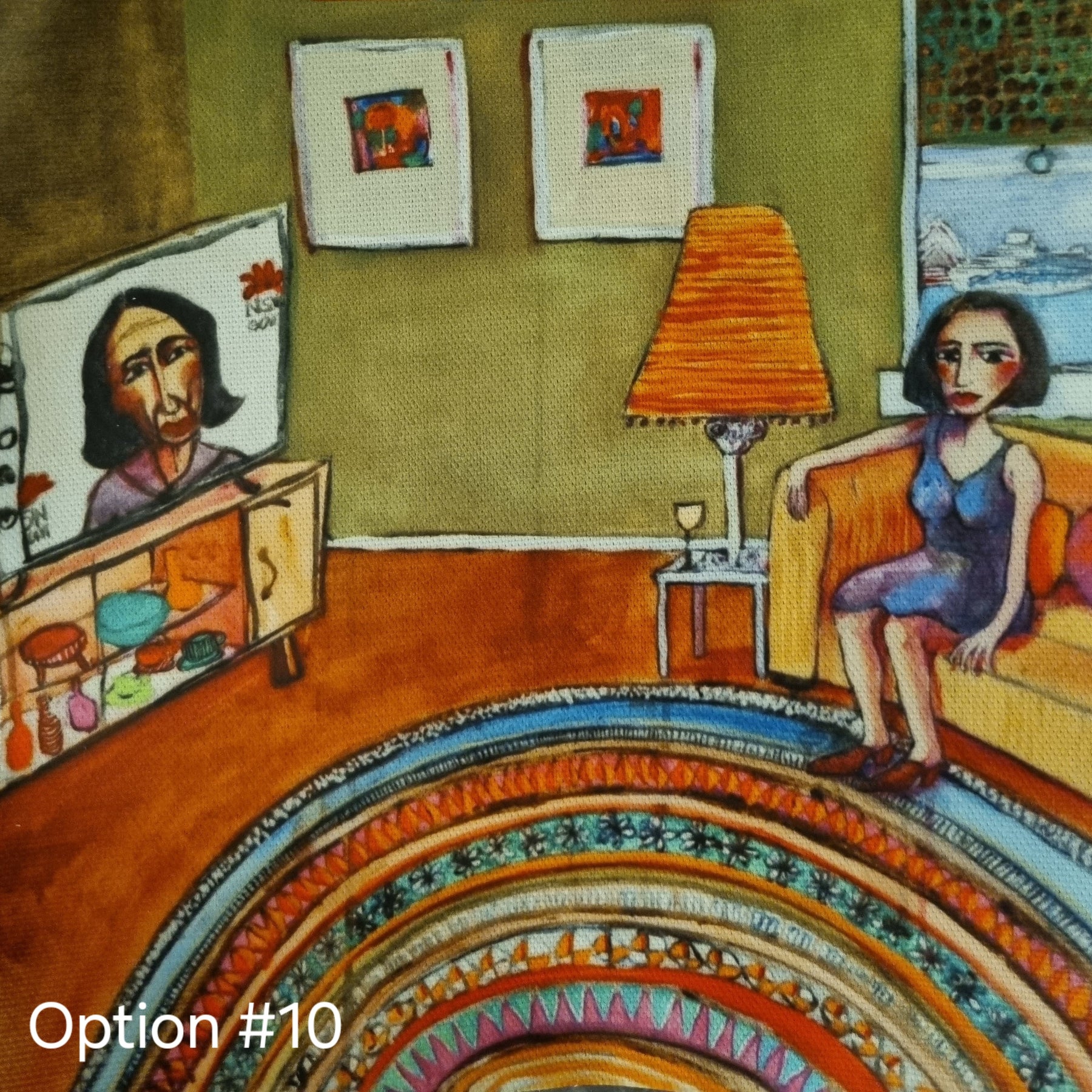 Oil-cloth Lunchbag, various artworks, individually made, various