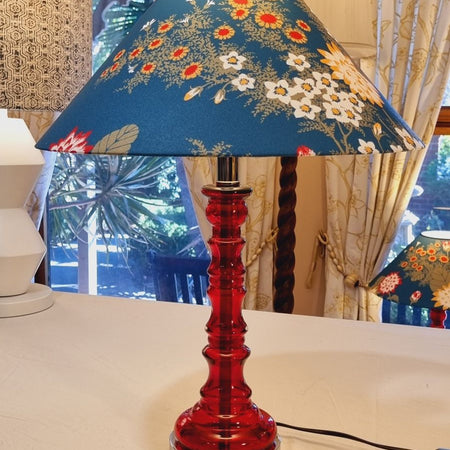 41cm Coolie lampshade in Florence Broadhurst - Chinese Floral fabric