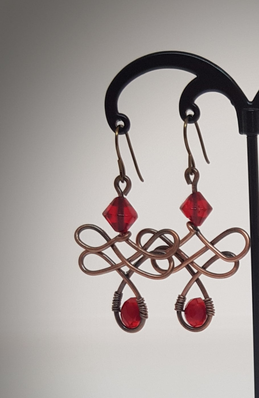 Christmas copper Angels earrings (#588 AM/E)