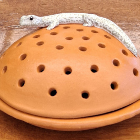 Mosquito Coil Holder with built in stand, Grey Gecko Design