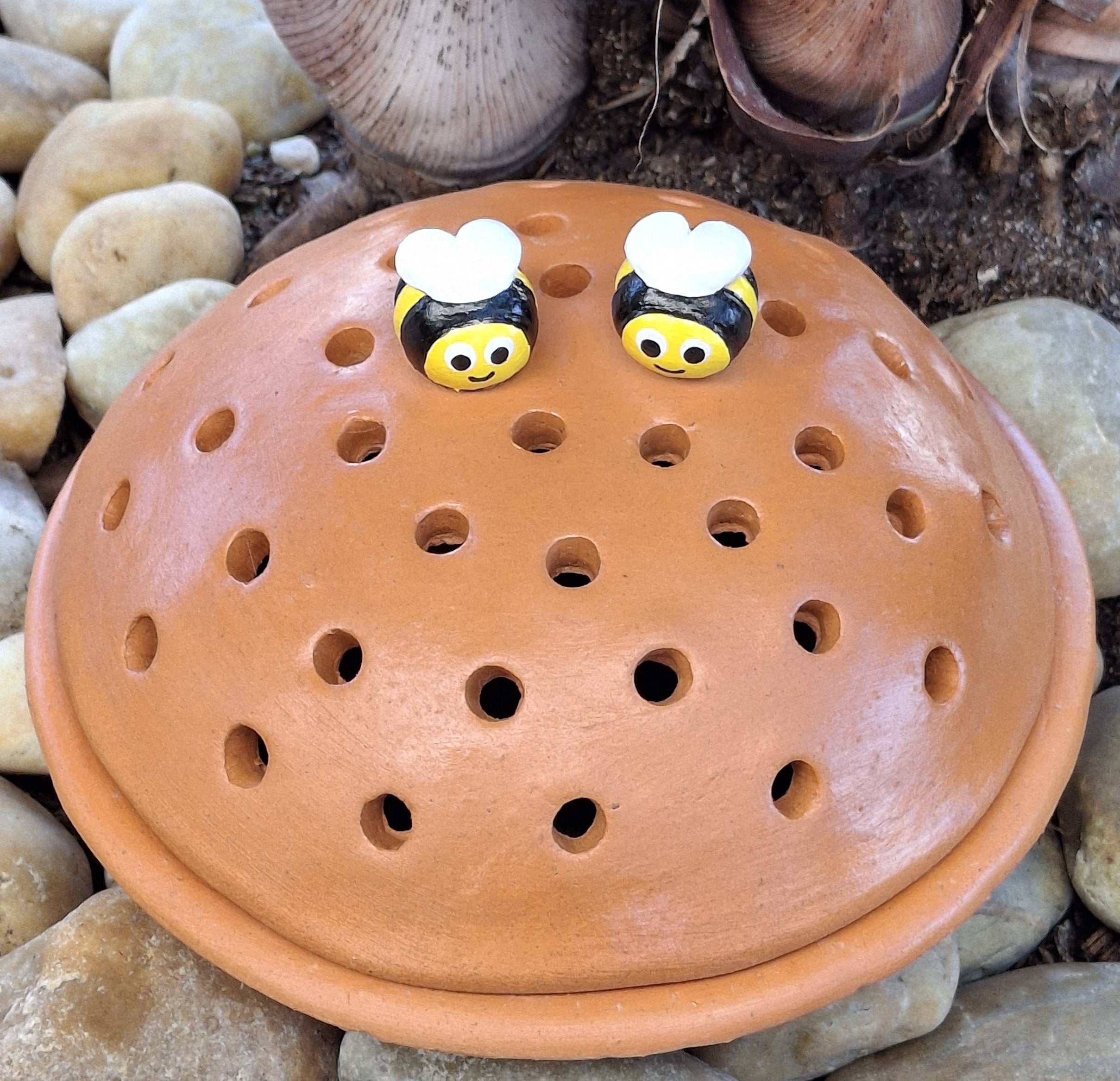 Mosquito Coil Holder with built in stand, Bee