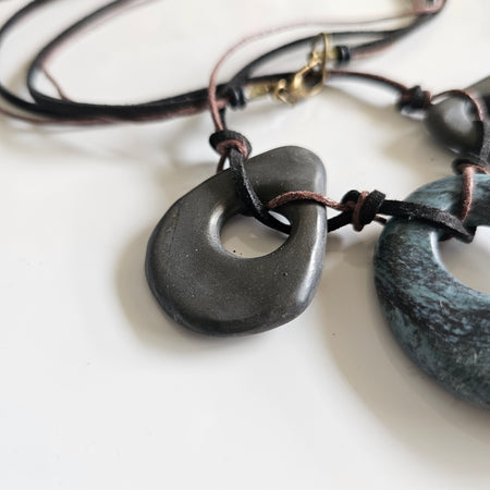 INSPIRED BY STONE - POLYMER CLAY NECKLACE