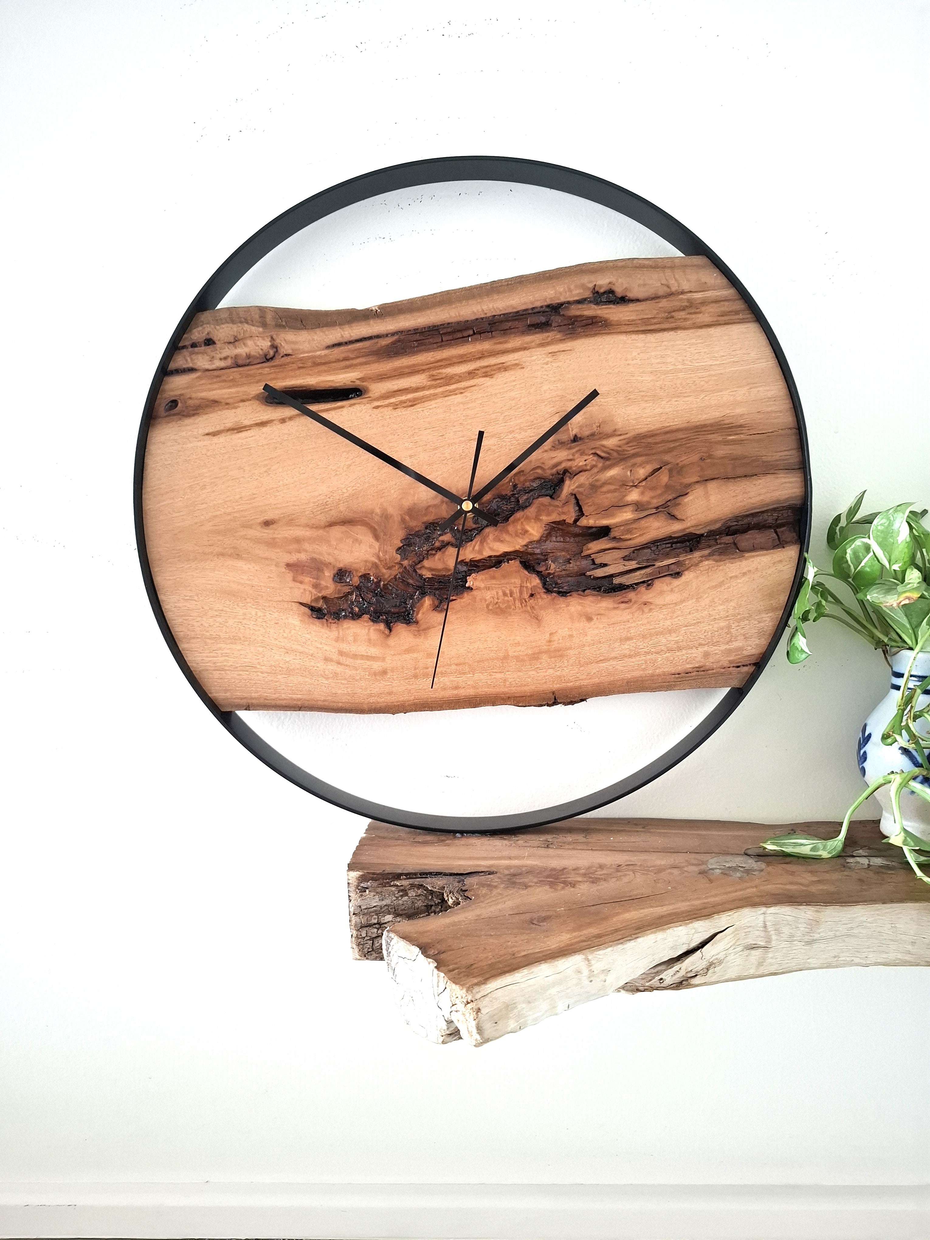 Custom Wooden Wall Clock, Australian Made Gift for 5th Wedding Anniversary, Personal Gift for Wedding , Statement present for Wood Lover