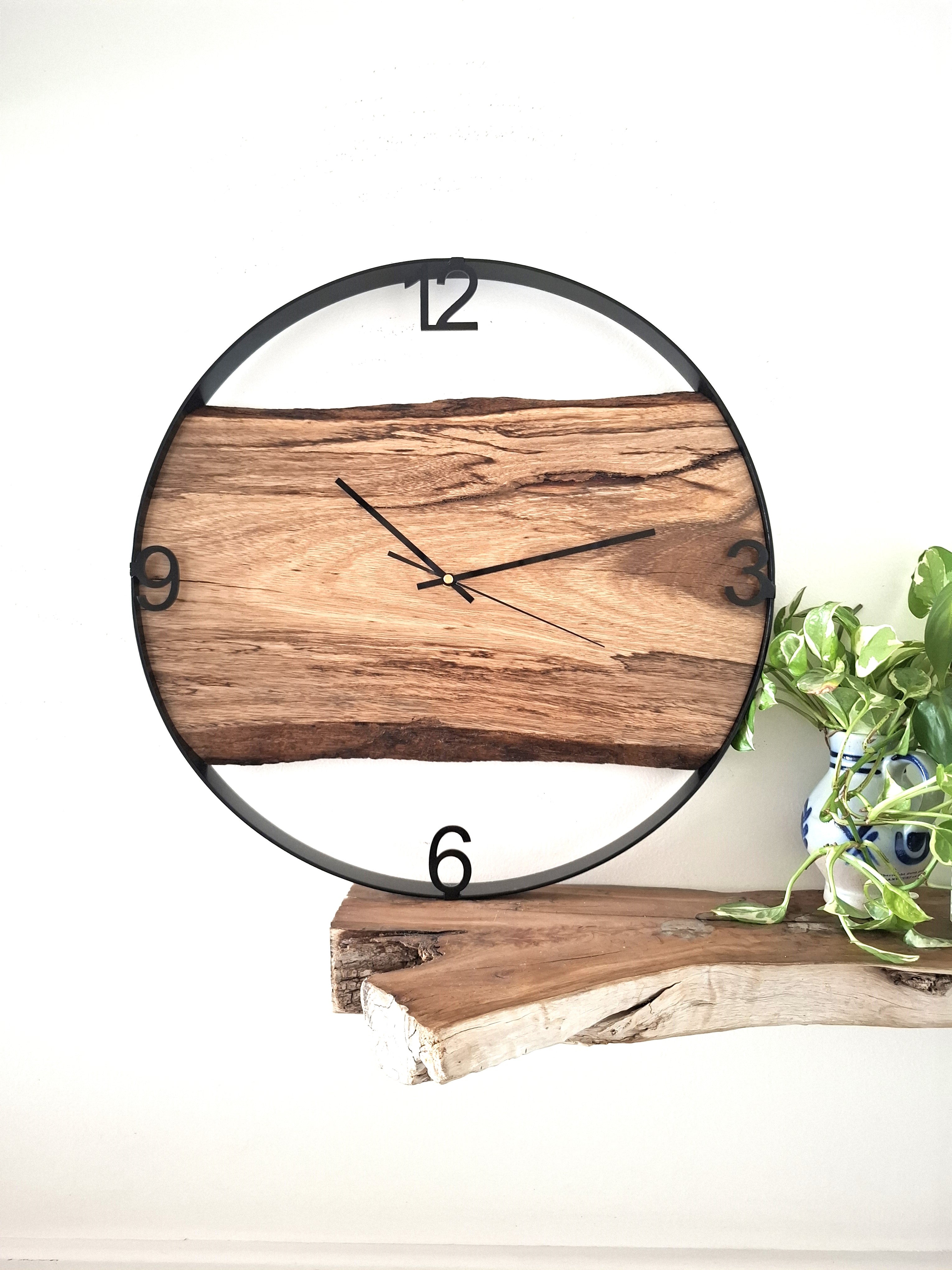 Custom Wooden Wall Clock, Australian Made Gift for 5th Wedding Anniversary, Personal Gift for Wedding , Statement present for Wood Lover