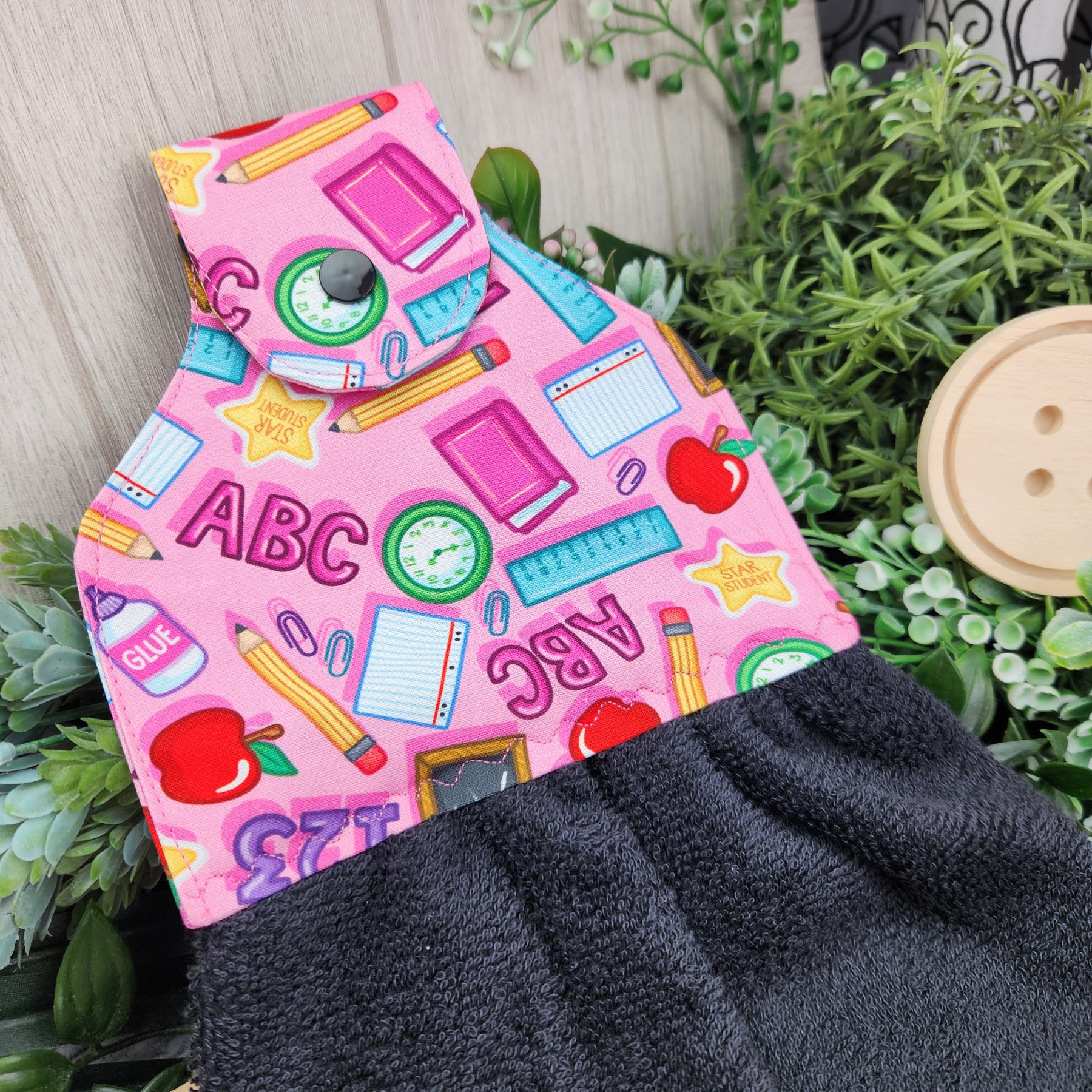 Hand Towel Hanging Teacher Nurse Cotton Fabric Loop