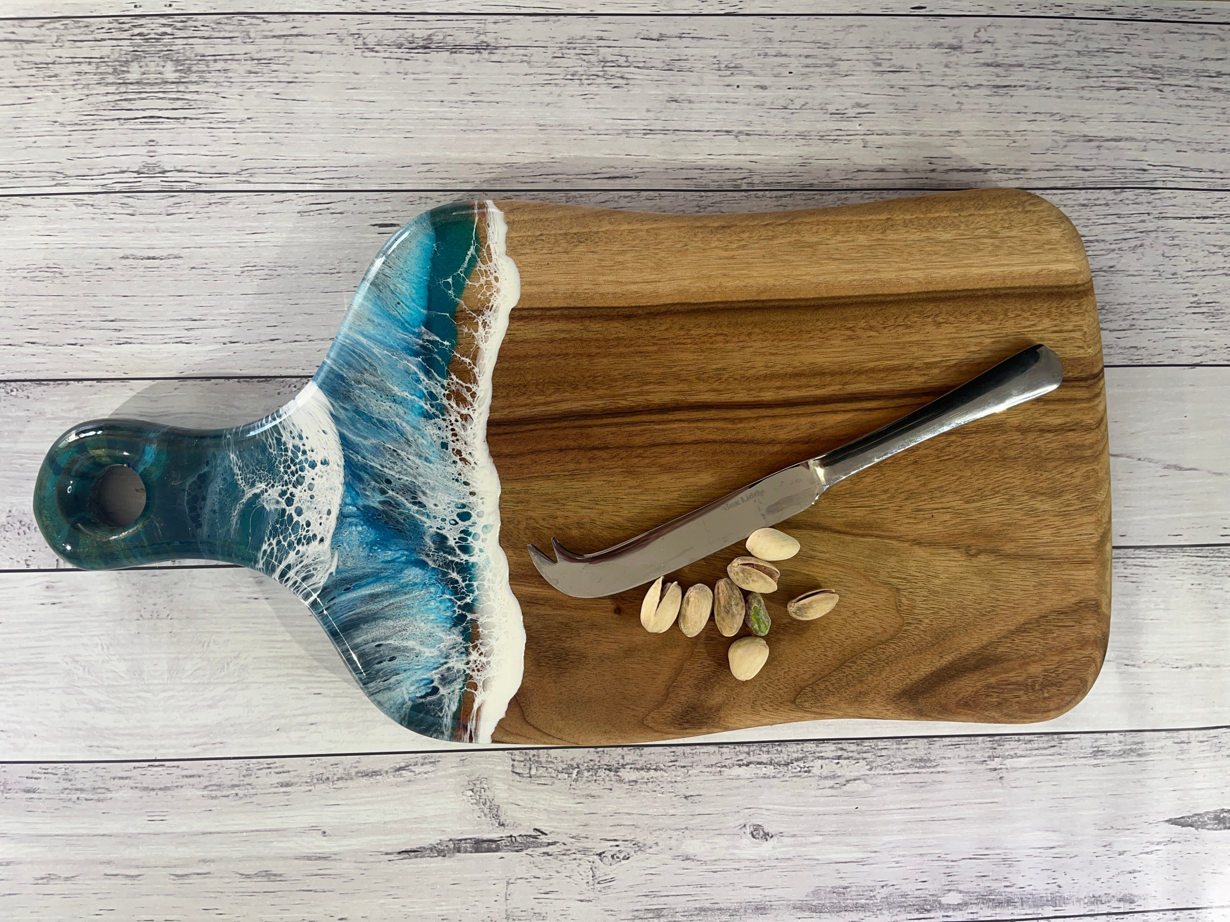 Large Camphor Laurel Paddle dark blue ocean art