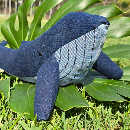 Upcycled Denim Whale - Wanda