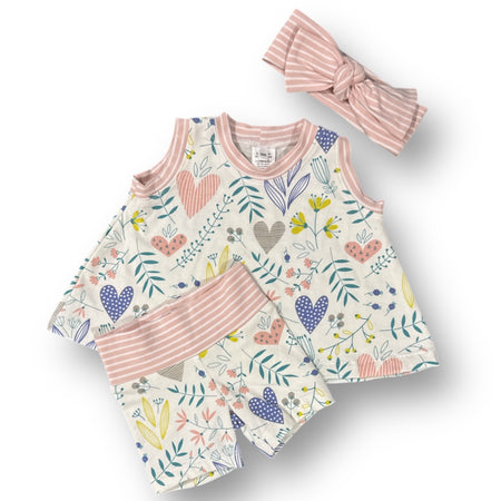 SIZE 000 Hearts and Flowers Swing SET