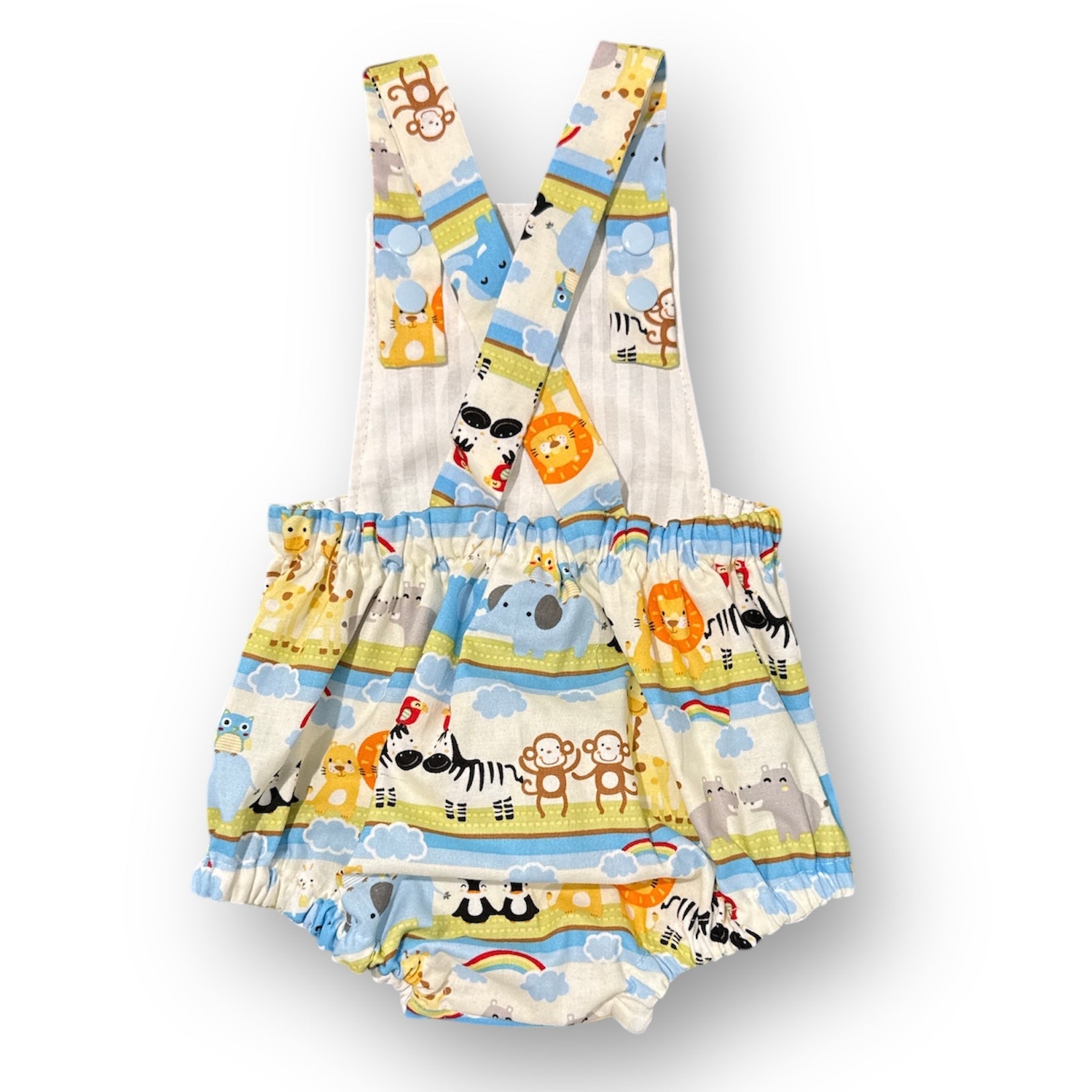 Cotton Print Basic Cotton Overall Playsuit (SIZES 000-0)